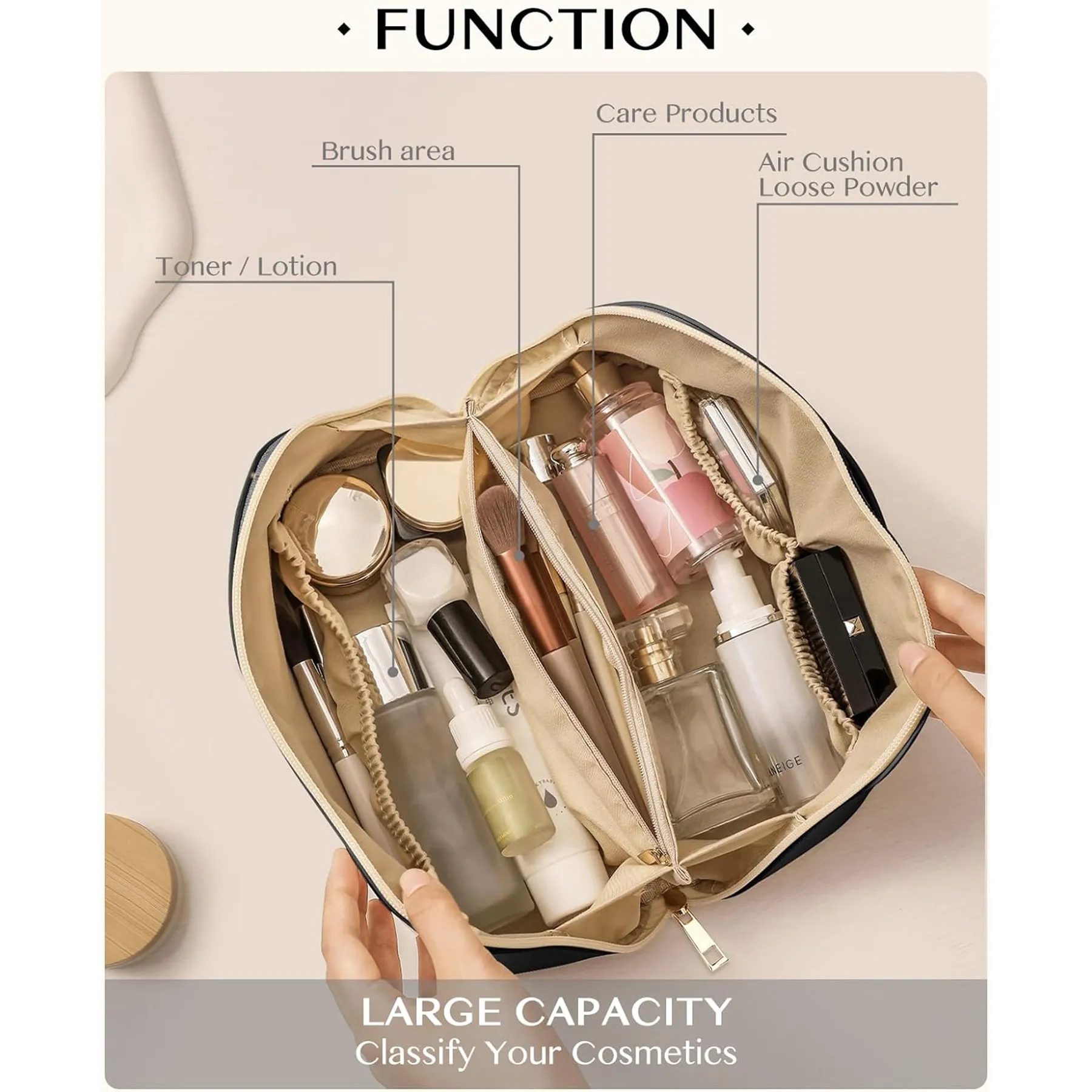 Large Capacity Makeup Bag 10