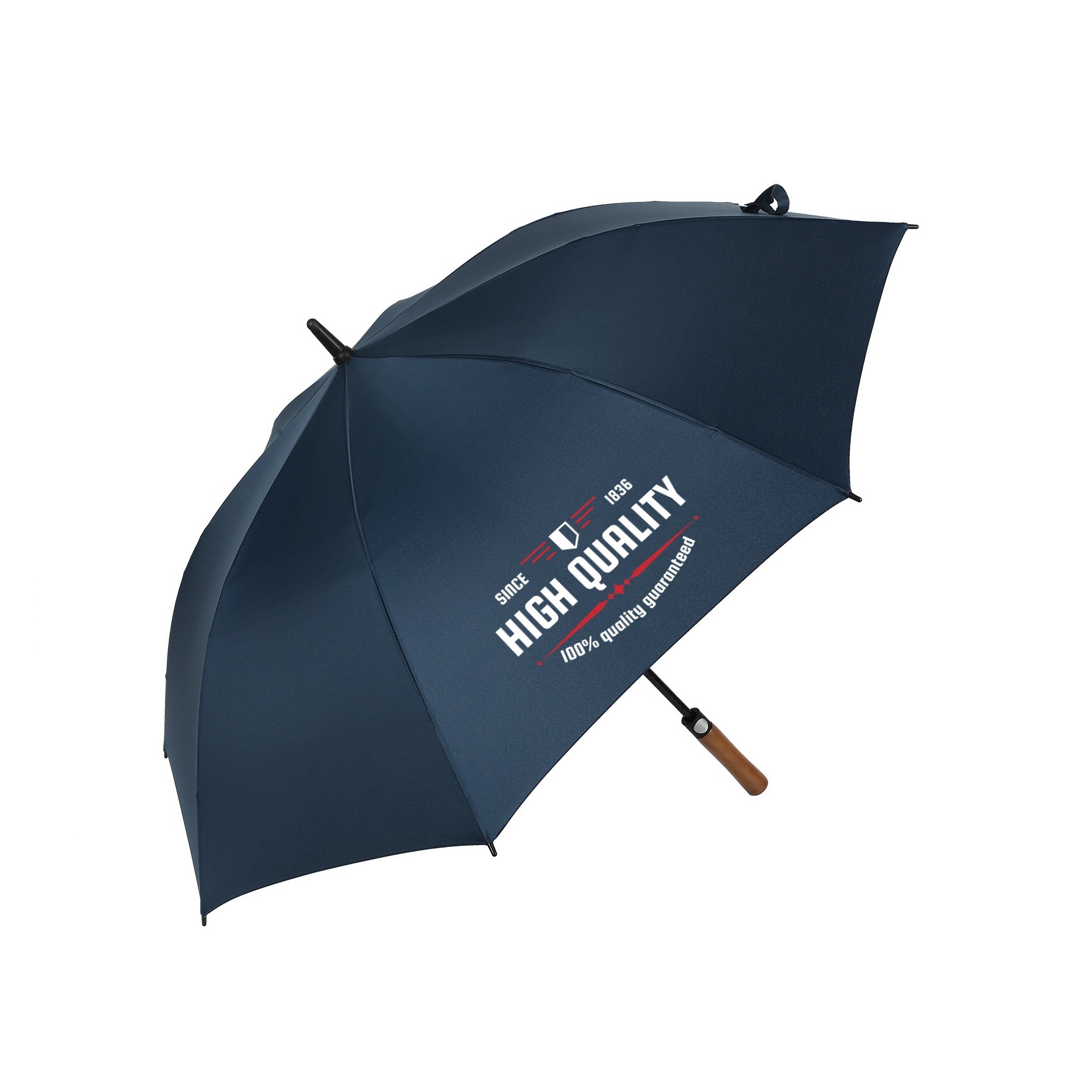 Auto Open Golf Umbrella with Wooden Handle 2