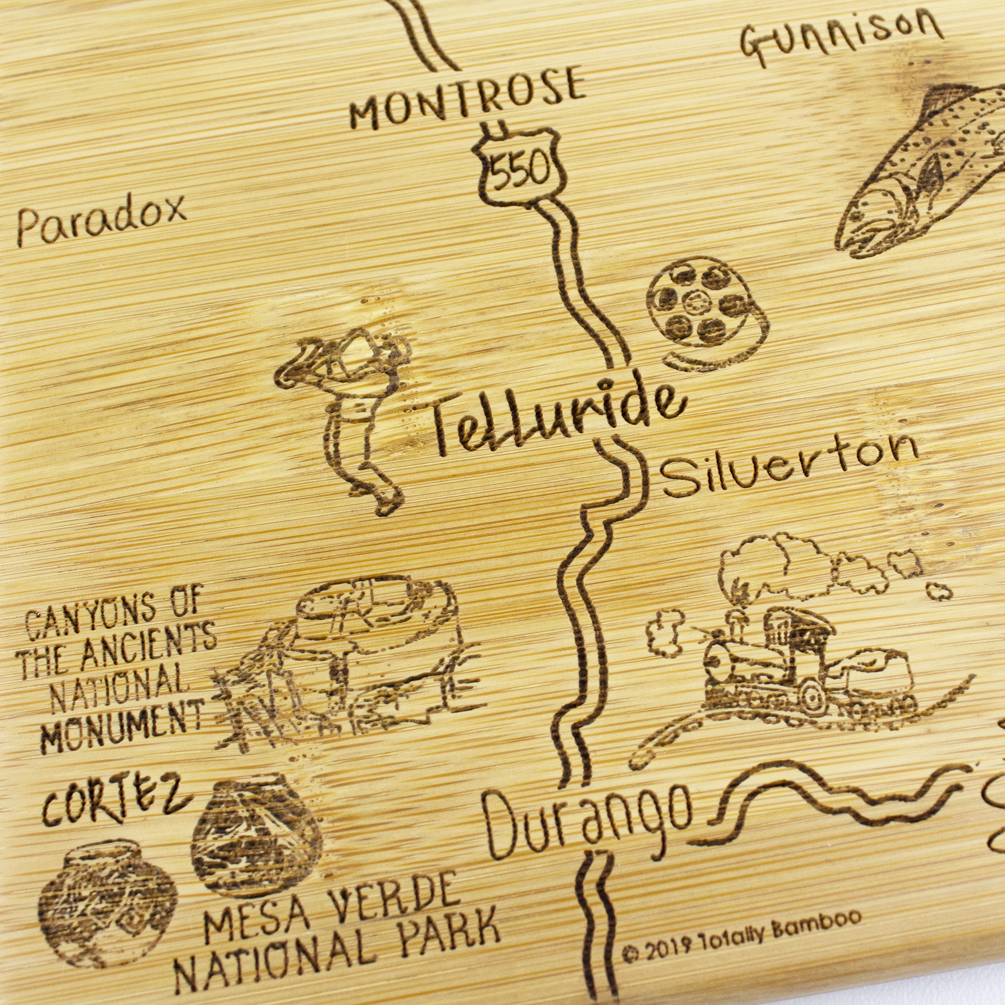 Destination Colorado Cutting & Serving Board 6