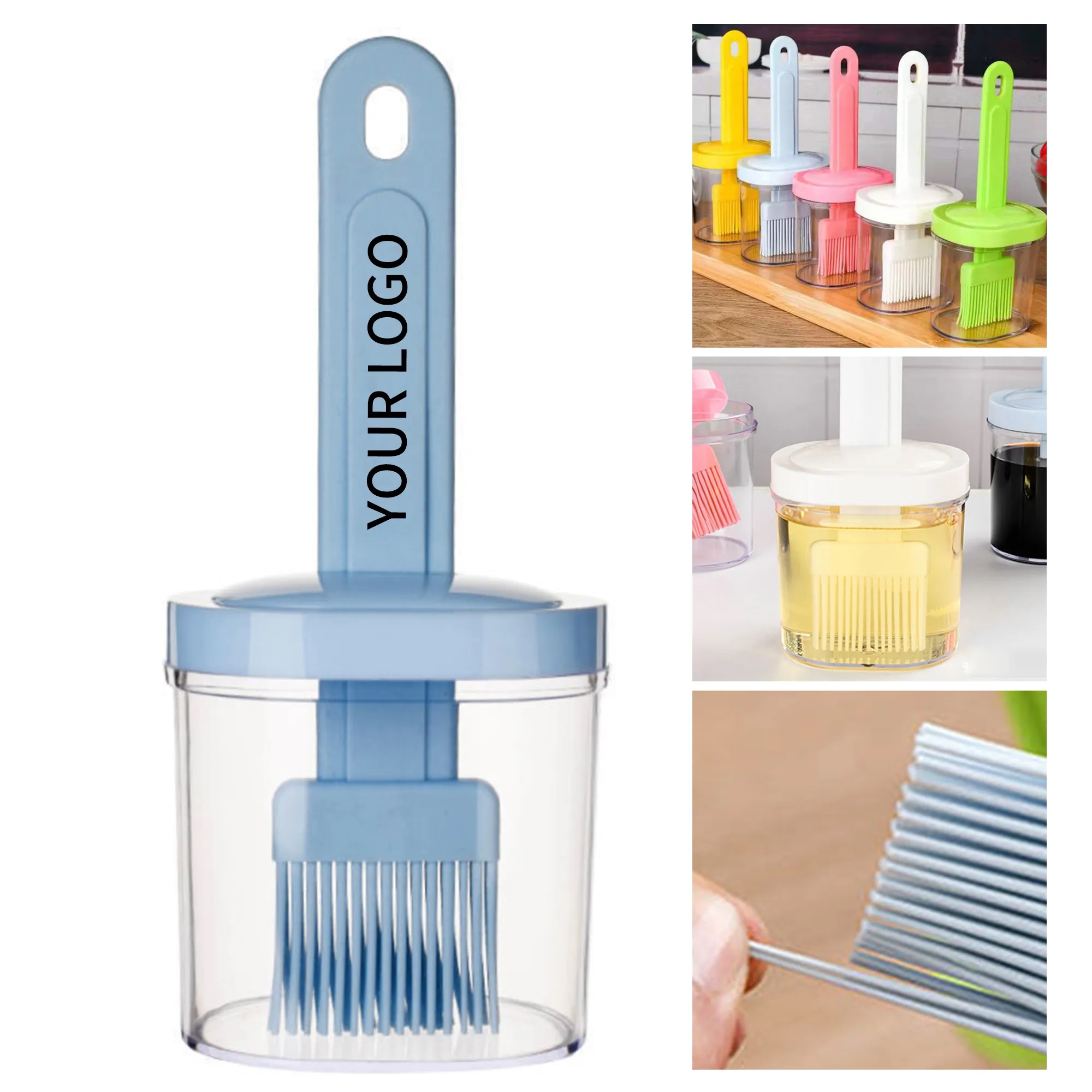 Silicone BBQ Brush with Oil Bottle 1