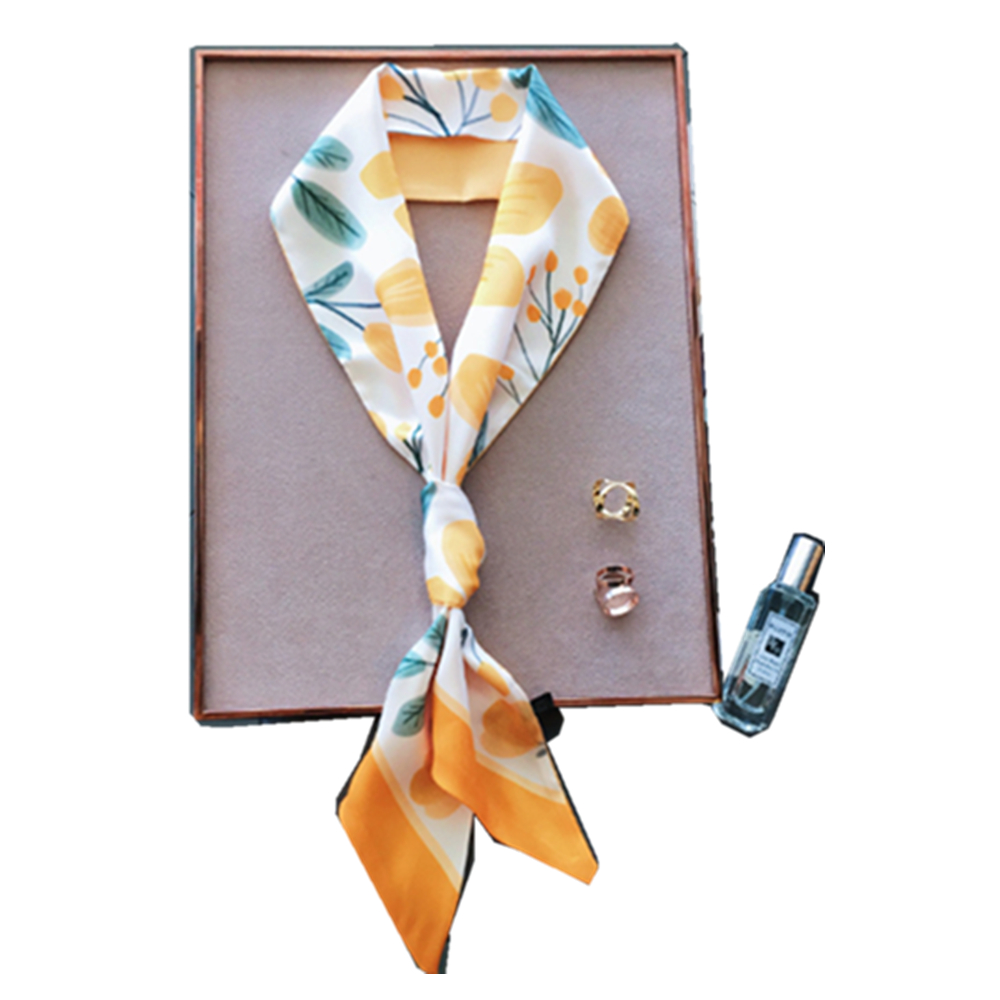 Lady's Slim Long Satin Scarf 4