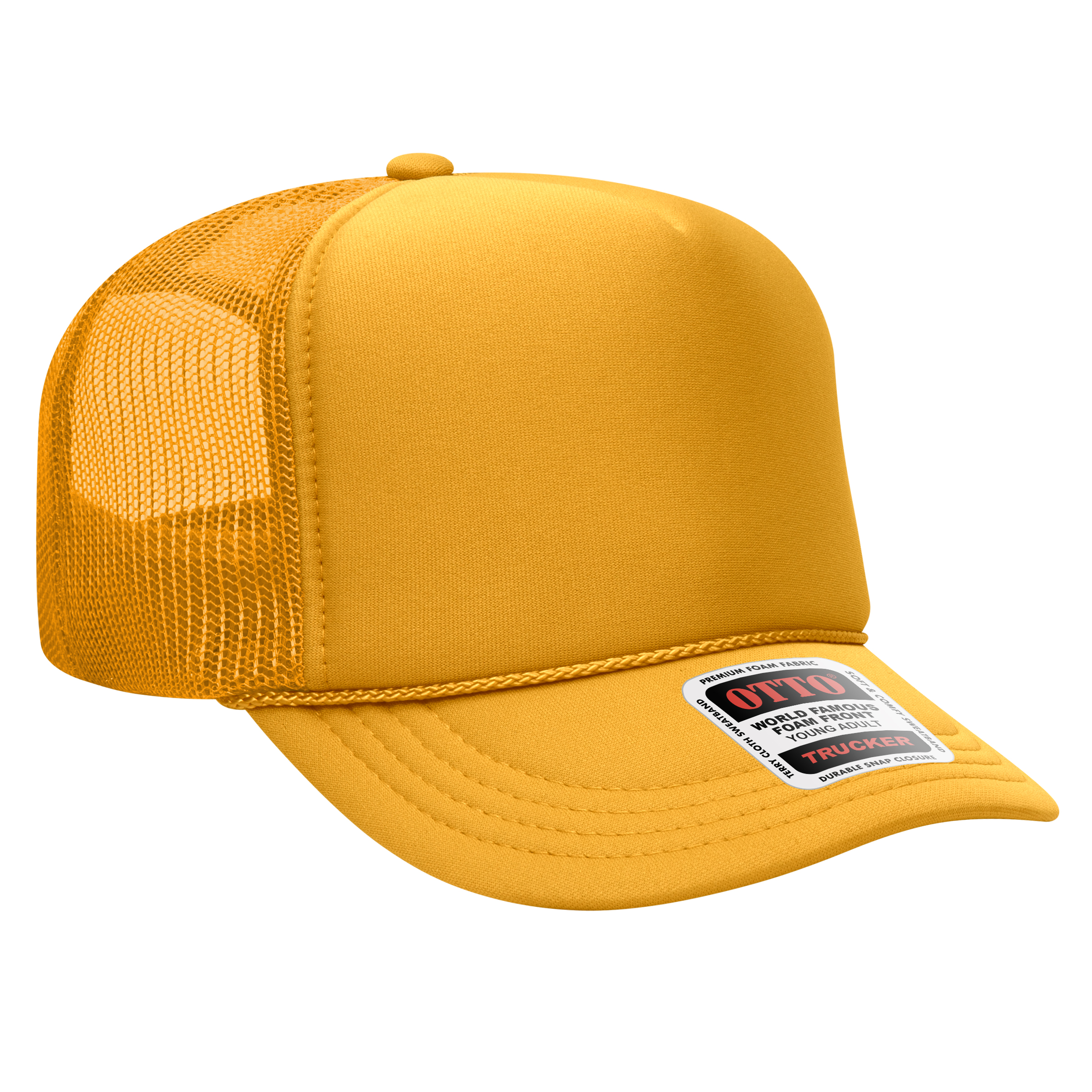 OTTO CAP® 5 Panel High Crown Mesh Back Trucker Hat 276