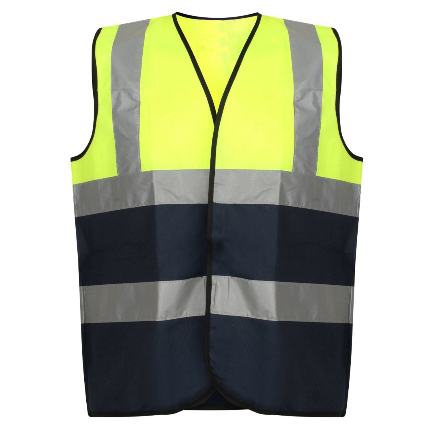 3.8oz. Knitted Class 2 Color Block Reflective Tape Safety Loop & Hook Vest 6