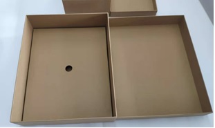 2-piece eco gift box with recycled crinkle paper 6