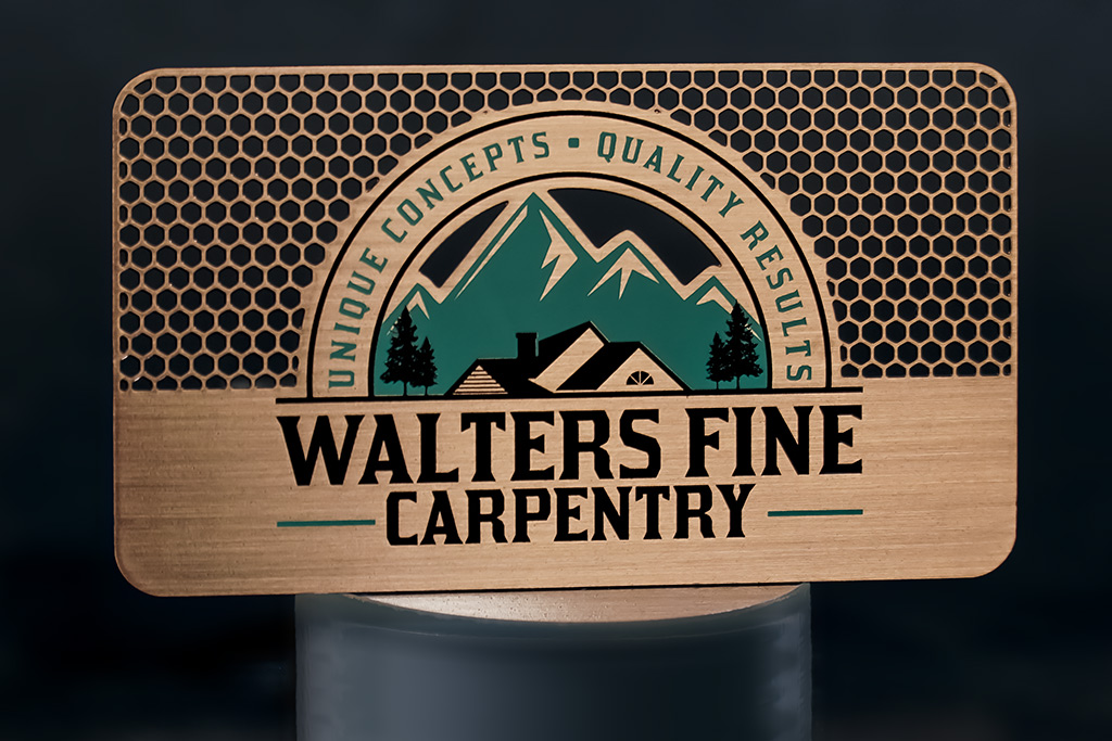 Copper Finish Metal Business Cards 6