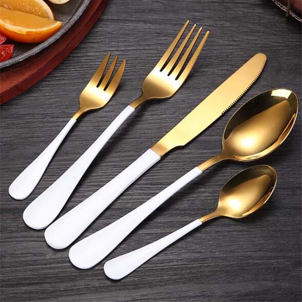 5 pieces Gold Flatware Cutlery Set 2