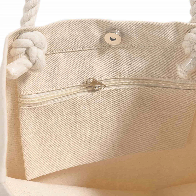 Bayshore Rope Handle Beach Tote Bag 8