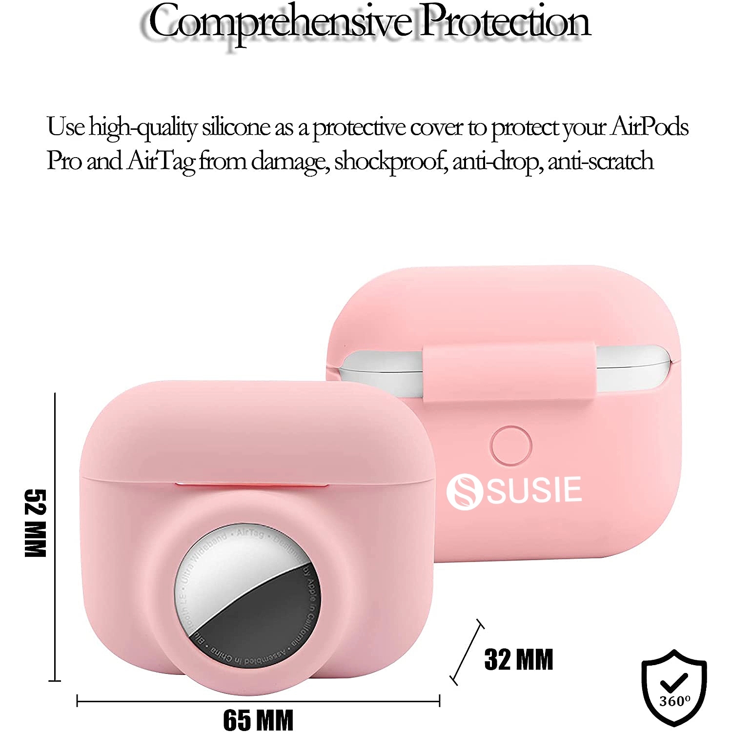 2 In 1 Airpod 3 And Airtag Silicone Protective Case 2
