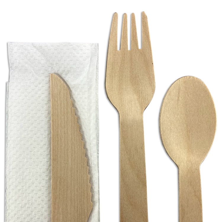 3pcs Wooden Cutlery Set 4