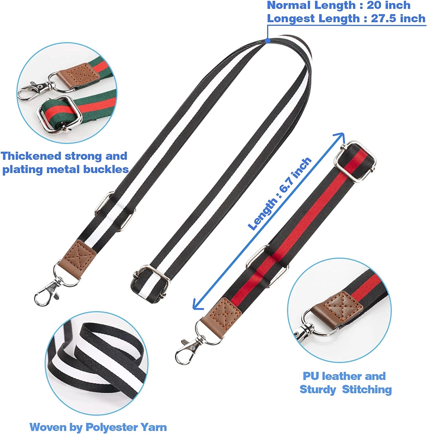 Custom Polyester Nylon Keychain Lanyards 12