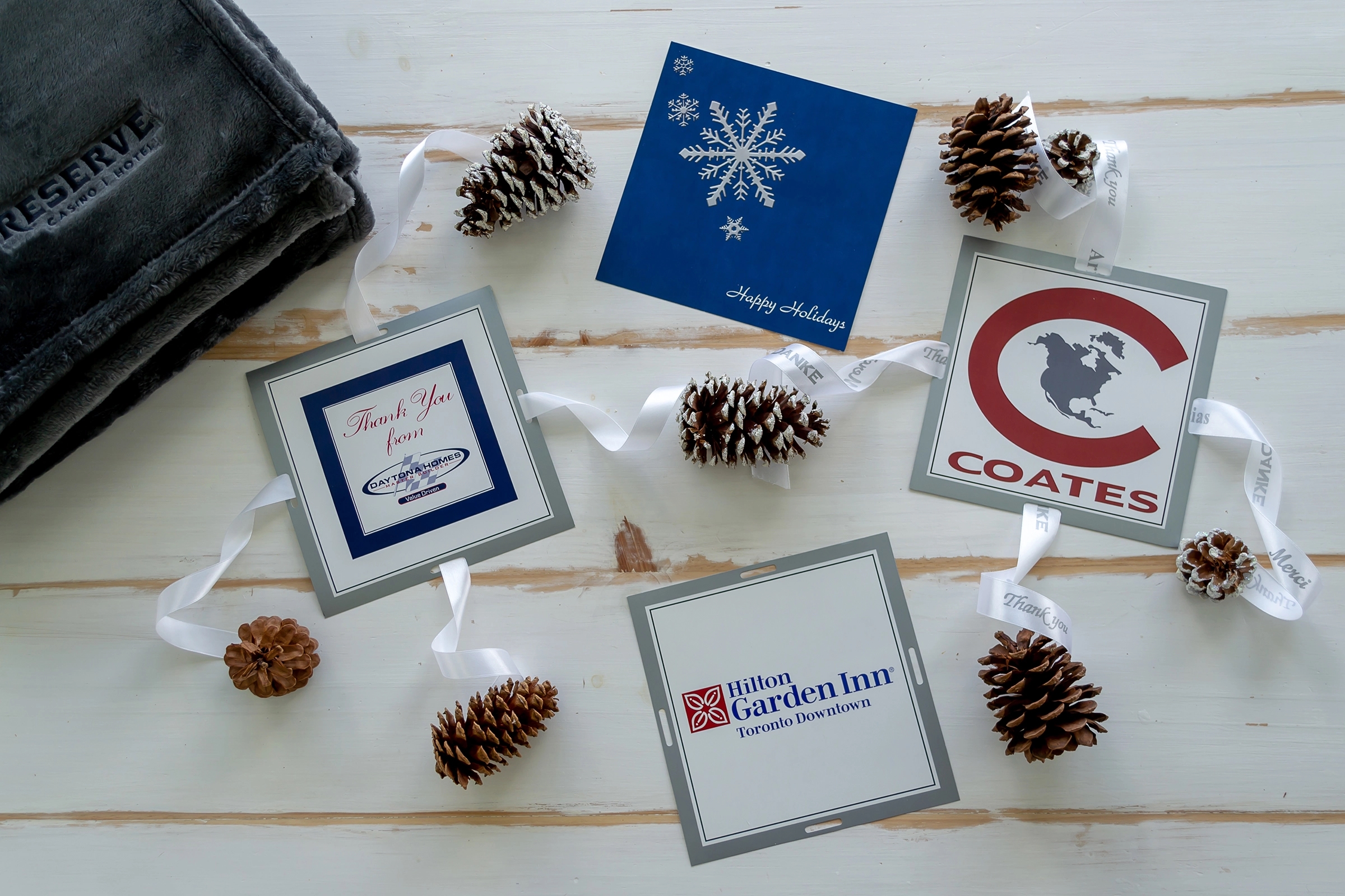 Themed Printed Cards with Satin Ribbon