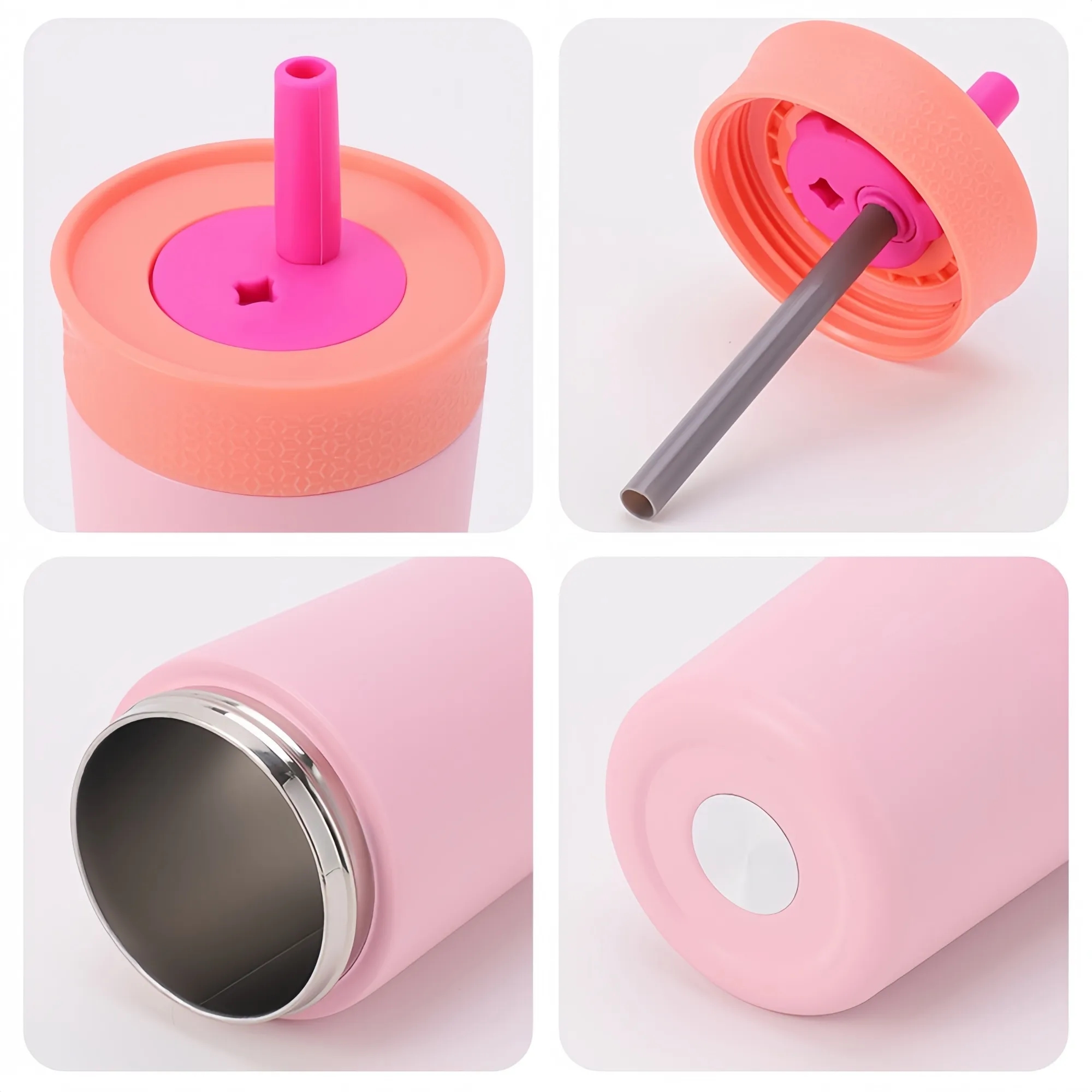 Full Color 12oz Kids Insulation Tumbler with Straw 6
