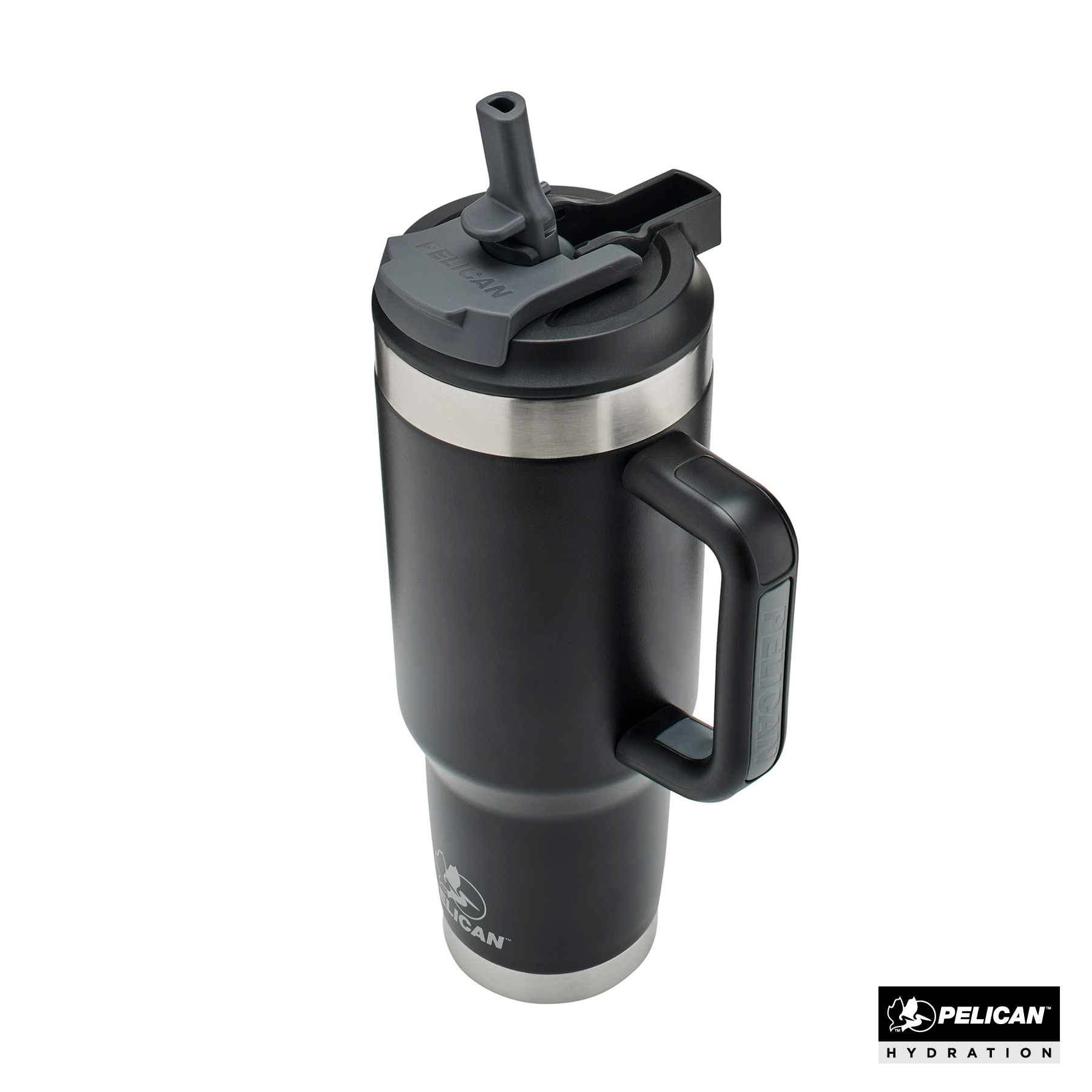 Pelican Porter™ Dual 40 oz. Dual Lid, Recycled Double Wall Stainless Steel Travel Tumbler 78