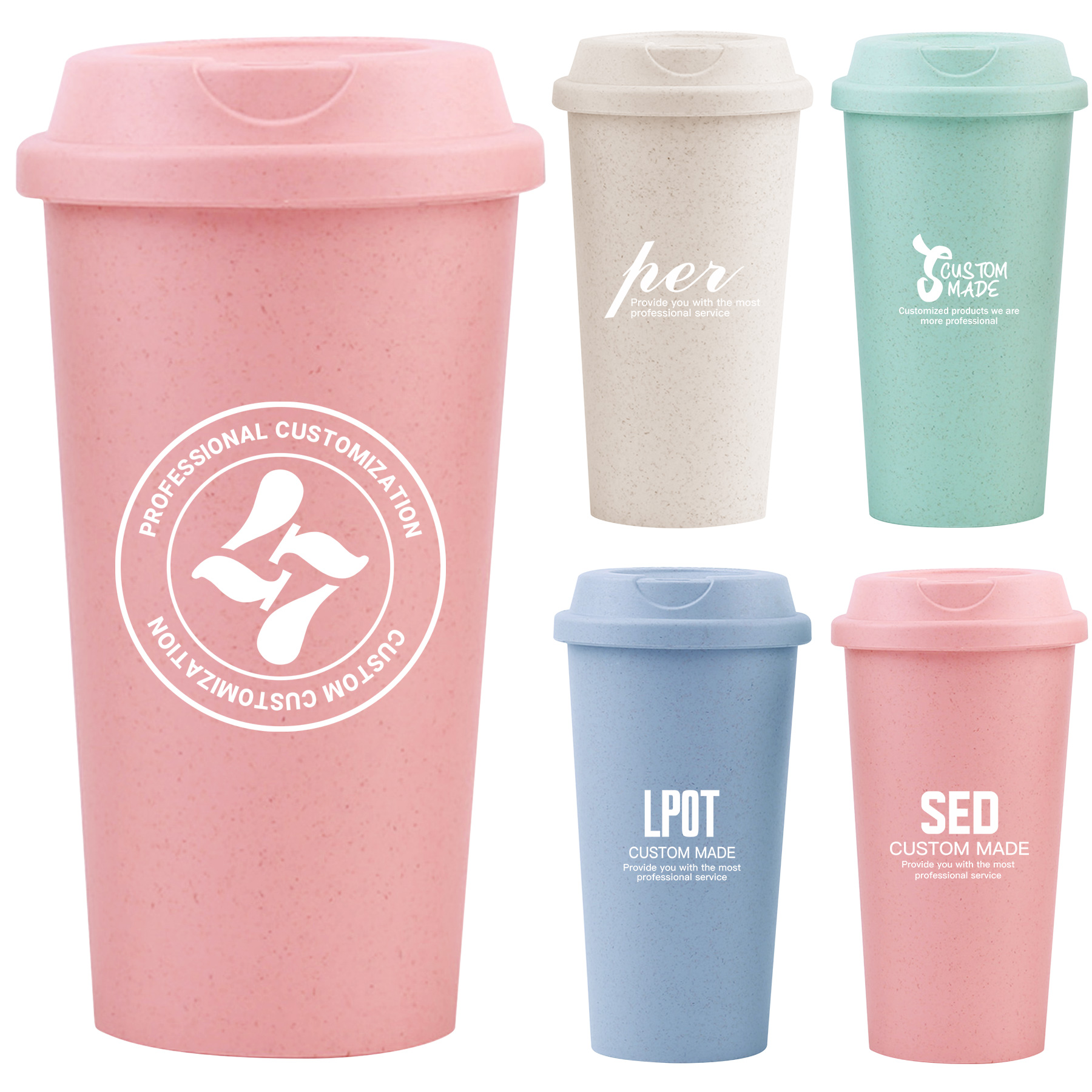 16oz Wheat Straw Coffee Cup 5