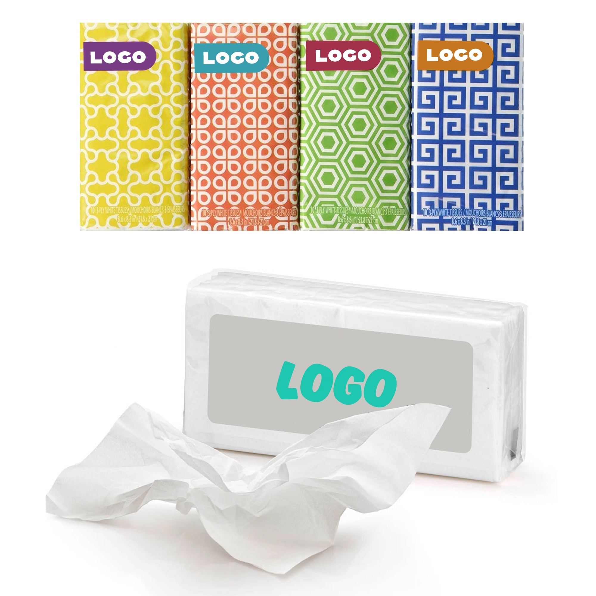 Custom Mini Facial Tissues Pack 2