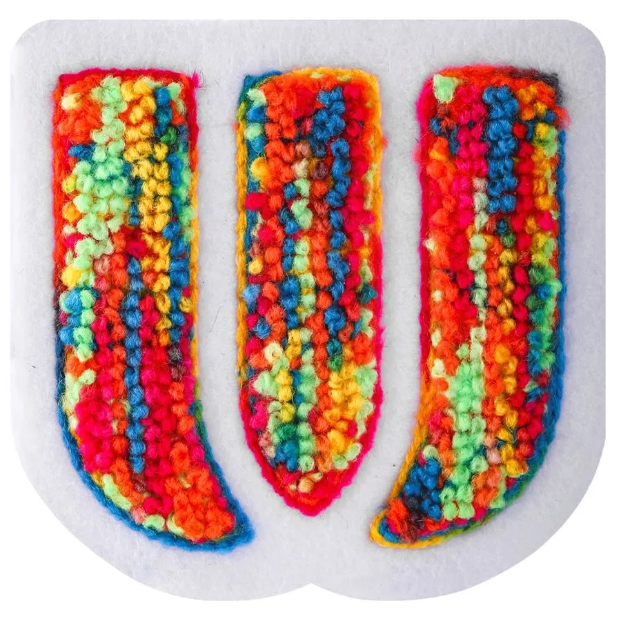 Multi Color Chenille Patch 10