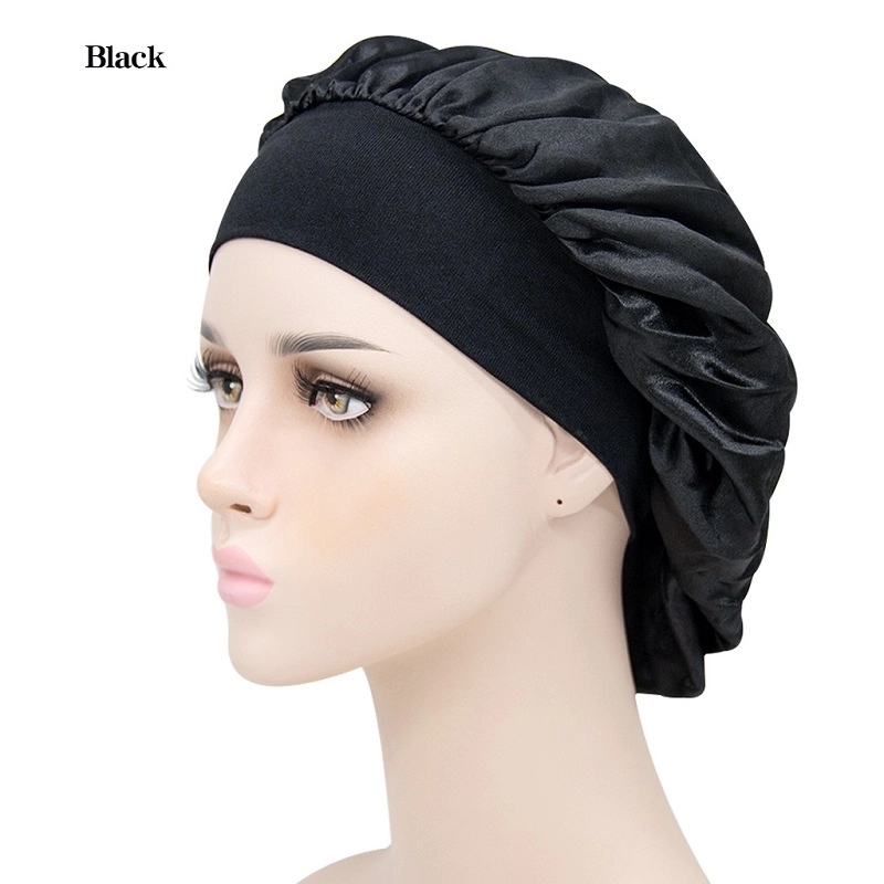 Silk Satin Bonnet Hair Cover Sleep Cap 7