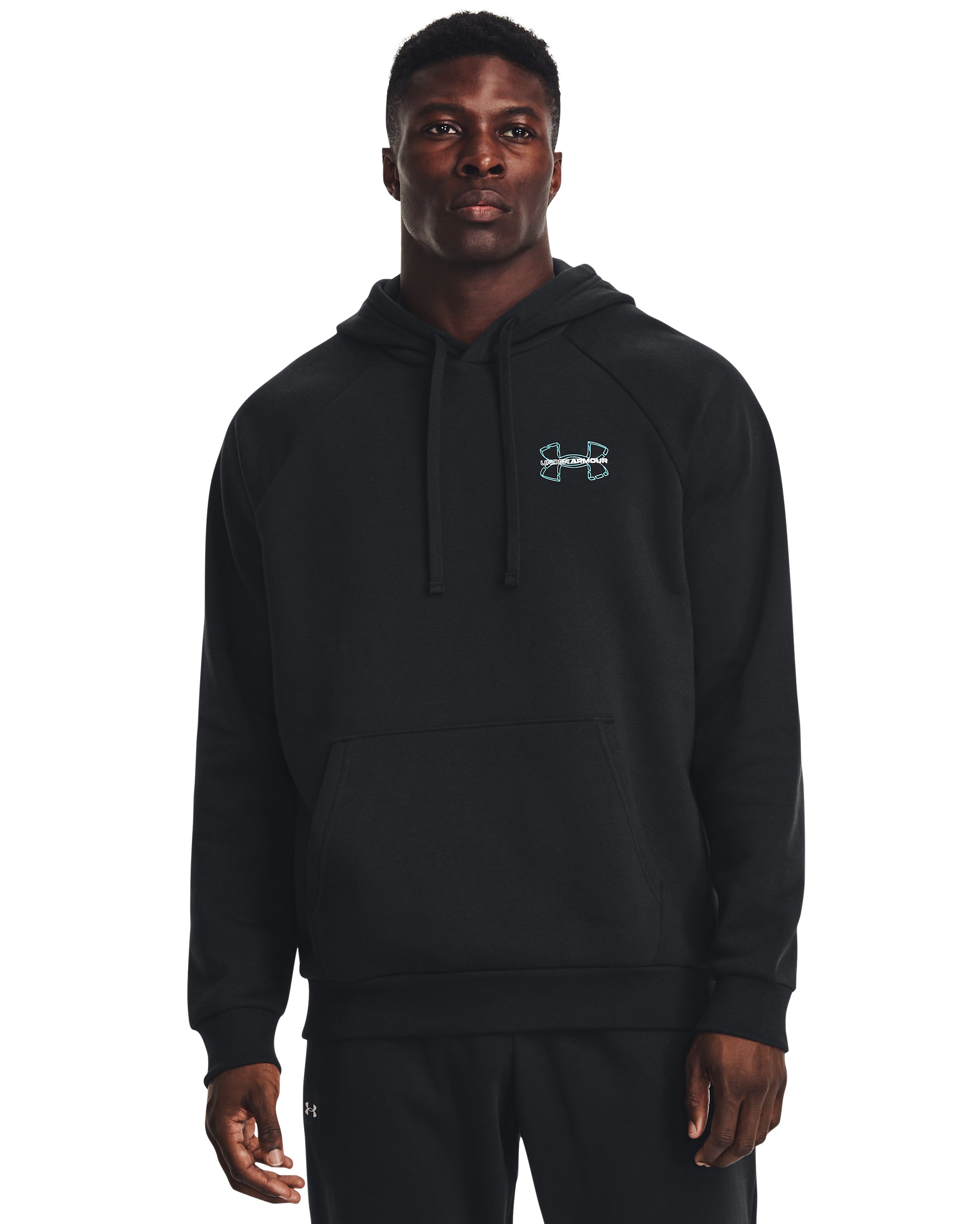 Men's UA Rival Fleece Graphic Hoodie, custom hoodie or sweatshirt with logo imprint 2