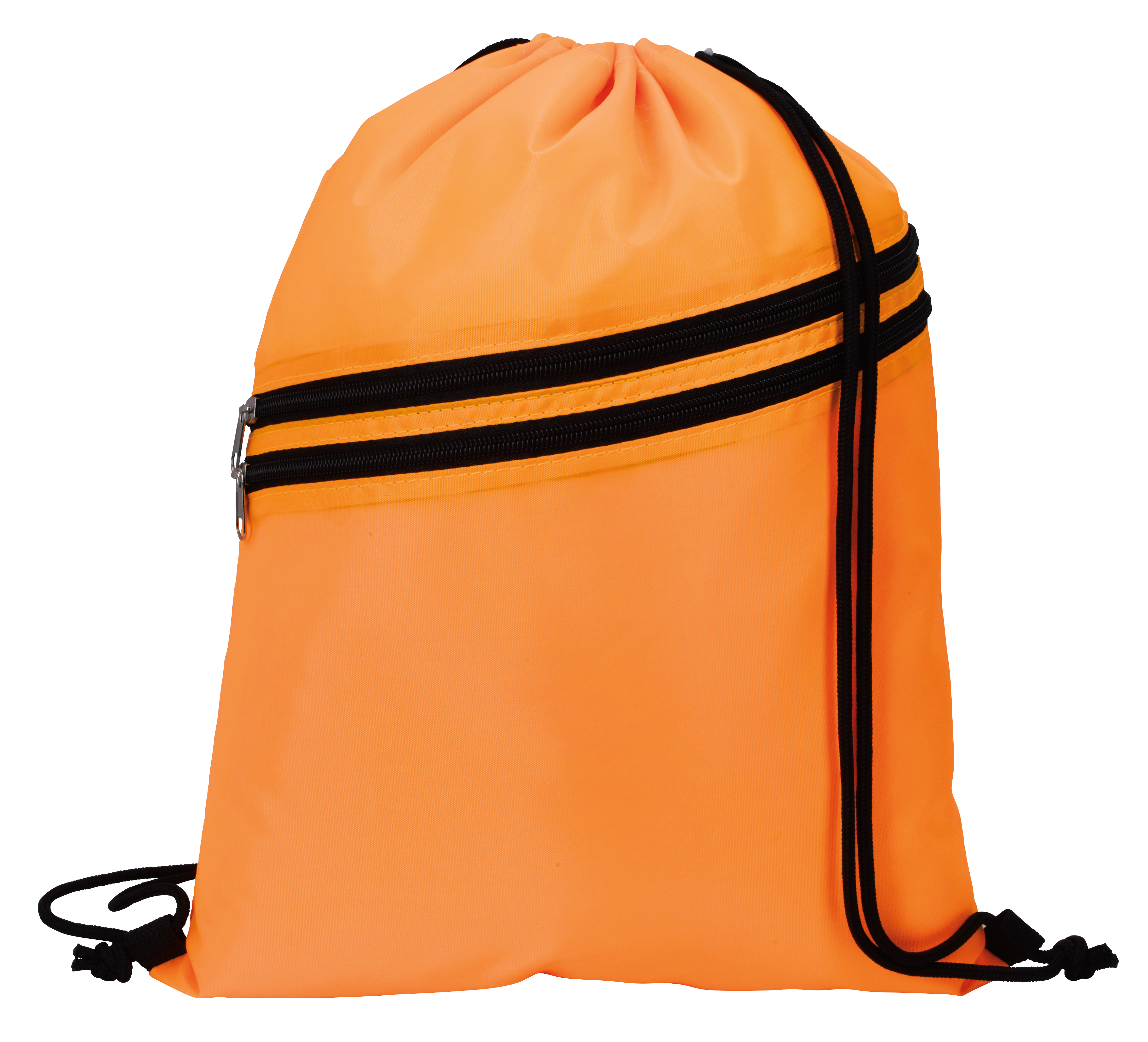 Good Value™ Neon Multi-Zippered Drawstring Backpack 14