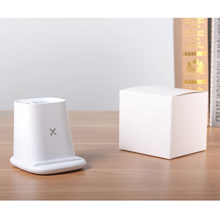 5W Wireless Charger Pen Holder With Dual USB Charging Ports 6