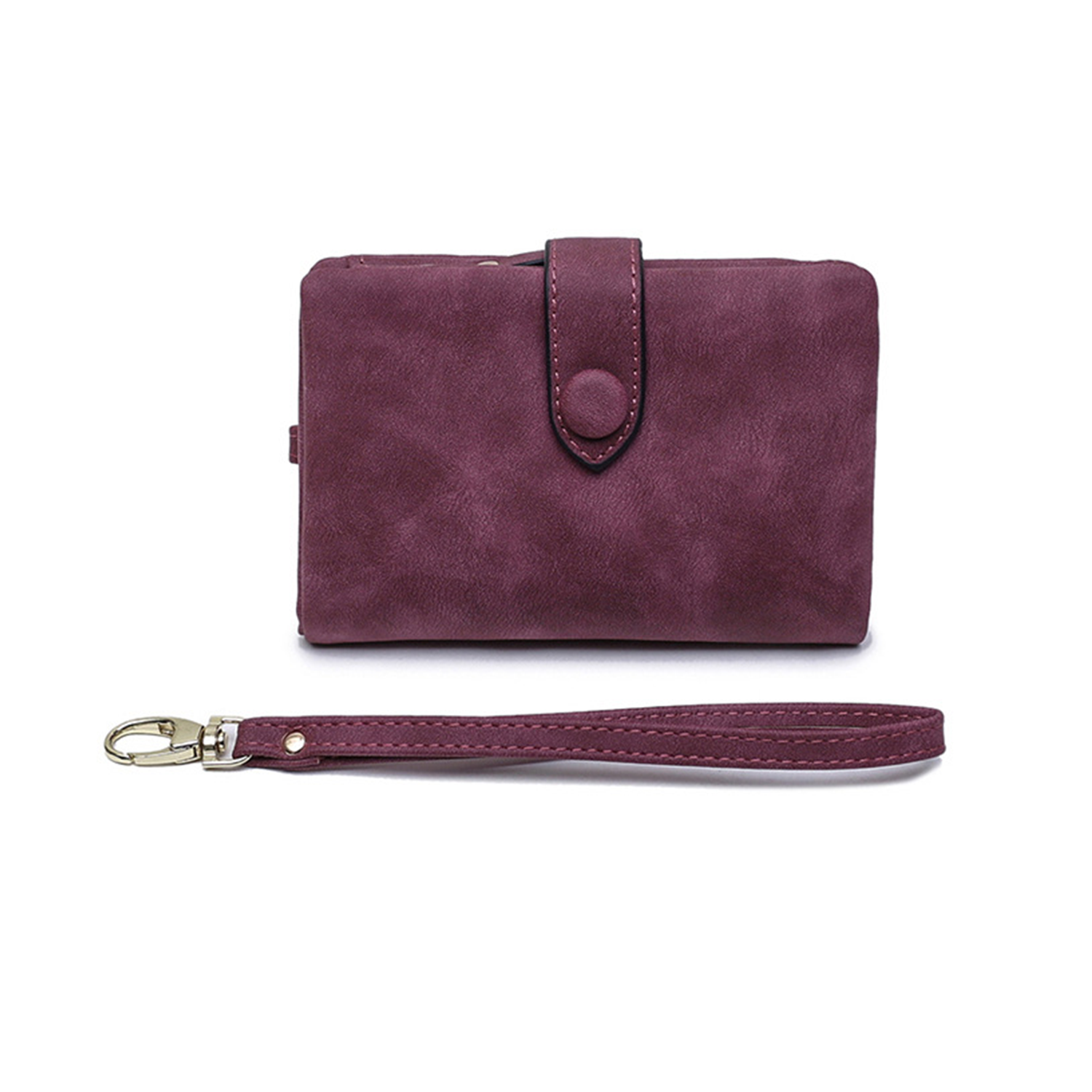 Pu Wallet With Wristlet 5