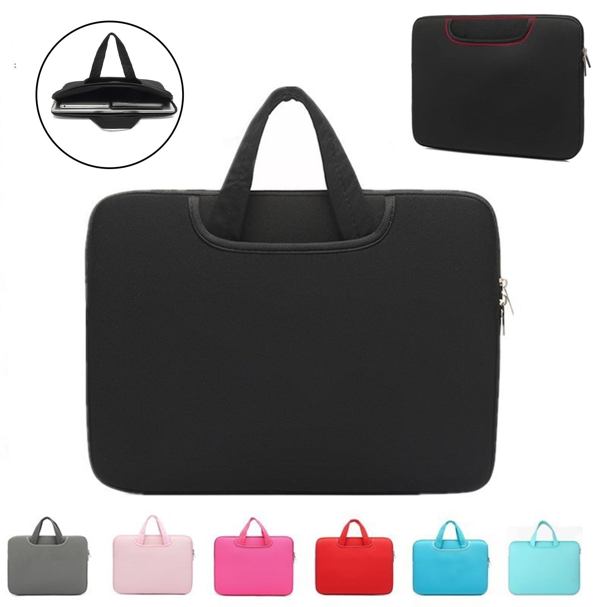 Full Color Custom Laptop Sleeve  Hidden Handles 14" MOQ 10 2