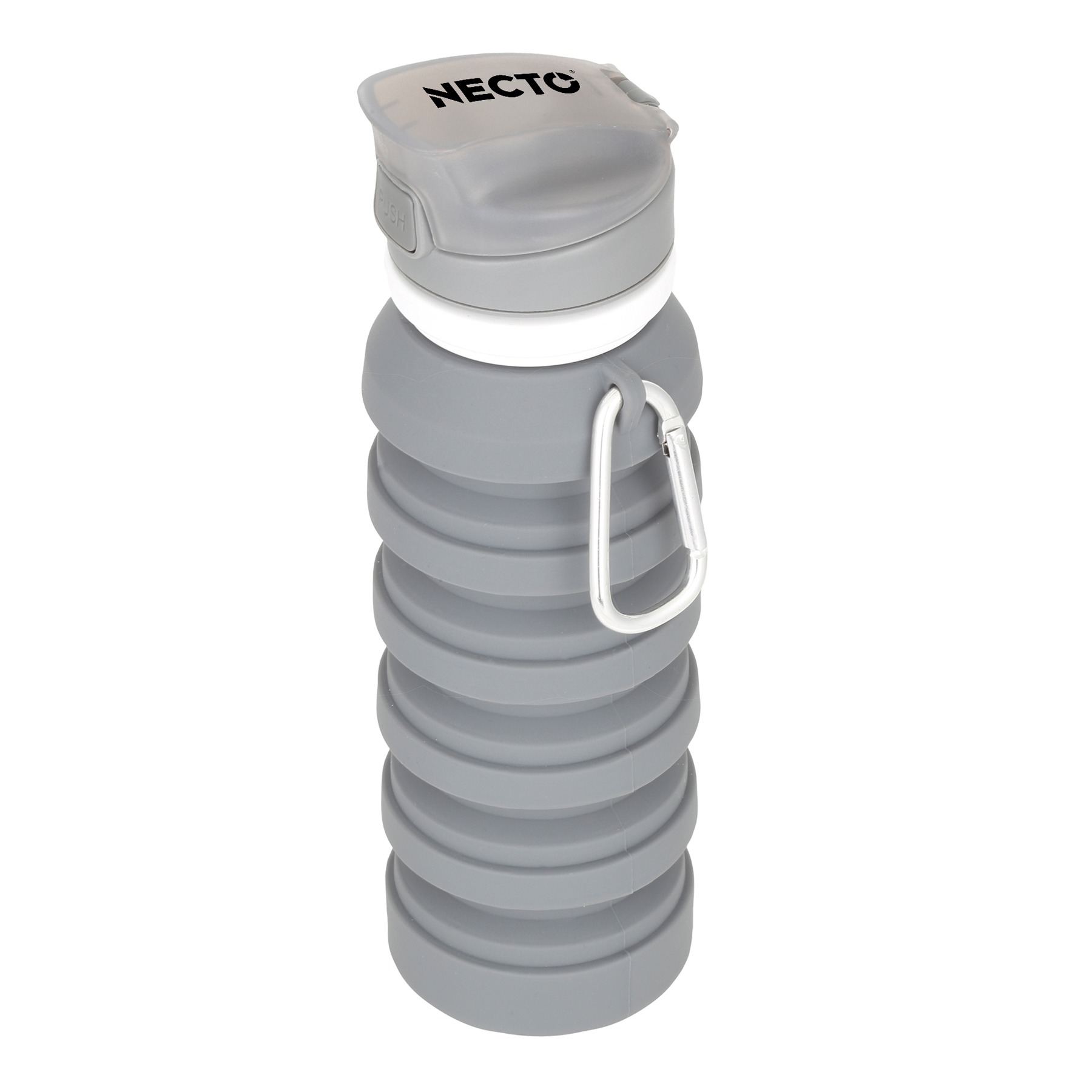 Tahoe Collapsible Silicone Water Bottle w/ Carabiner 2