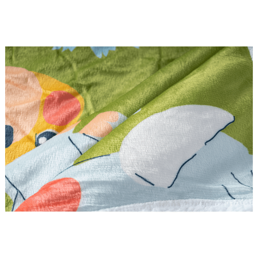 Custom Crystal Velvet Sublimation Blanket with Sherpa 7