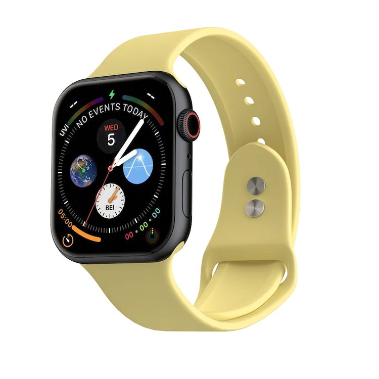 Apple Watch Dual Clasp Bands - Lemon Silicone 38mm/40mm/41mm 1