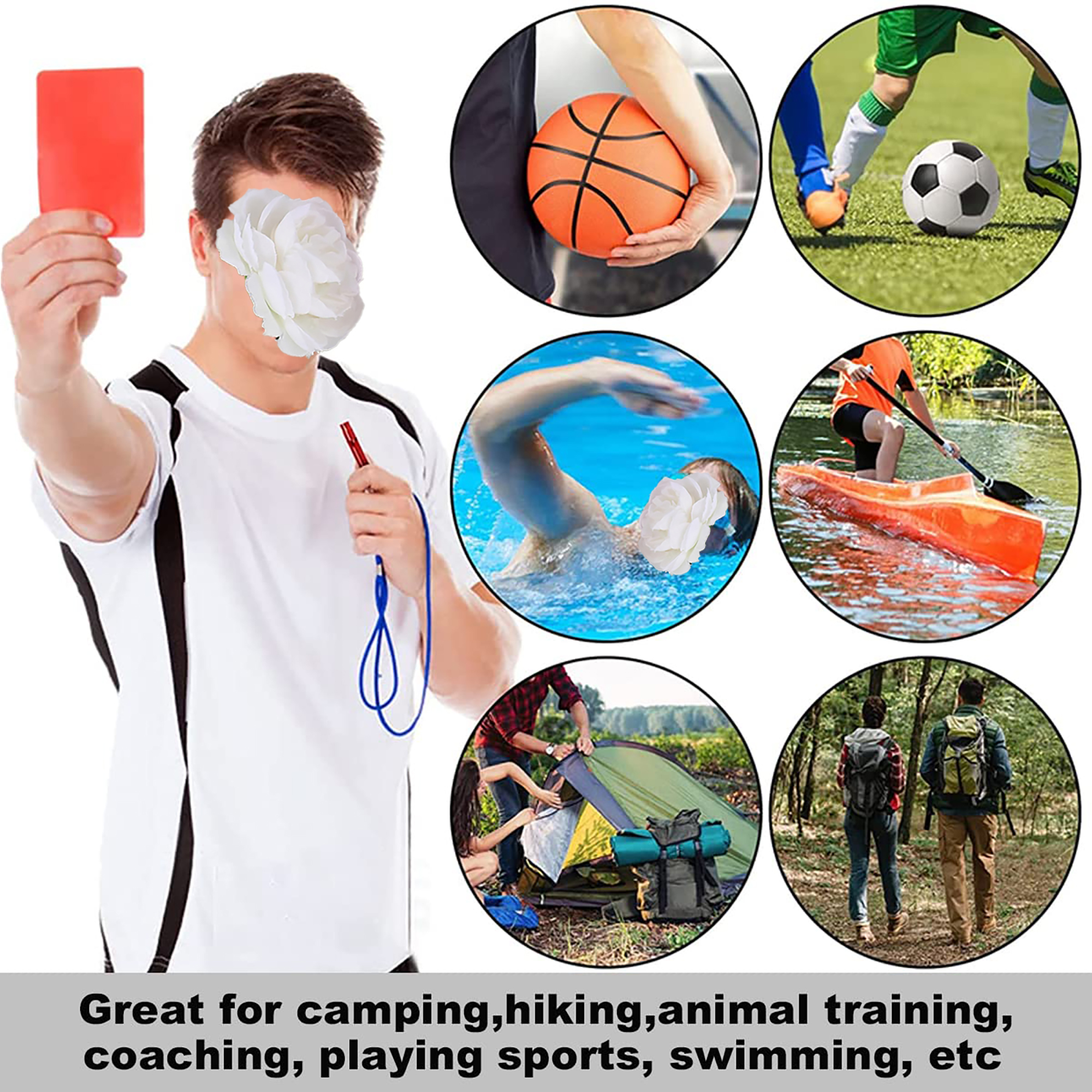 Durable Aluminum Alloy Outdoor Emergency Whistle 5