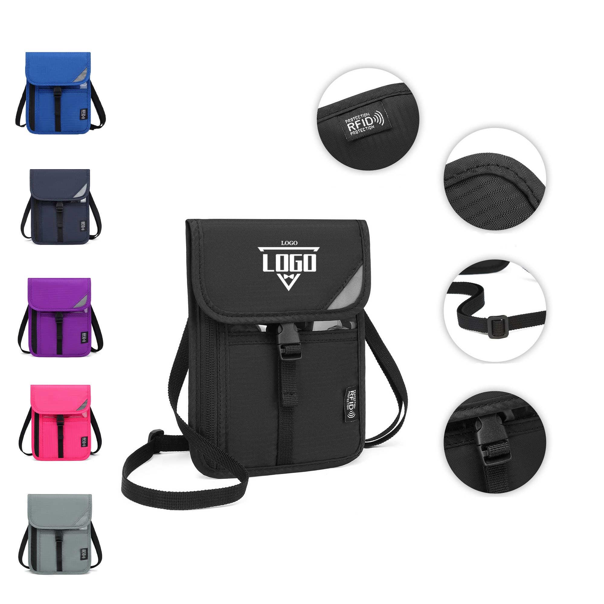 Multi-Compartment Badge Holder Pouch 2