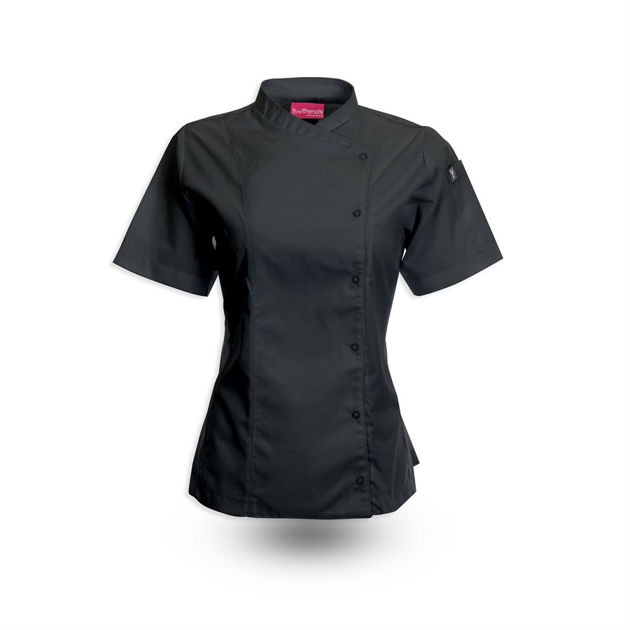 Crossover Collar Womens Mesh Chef Coat 4