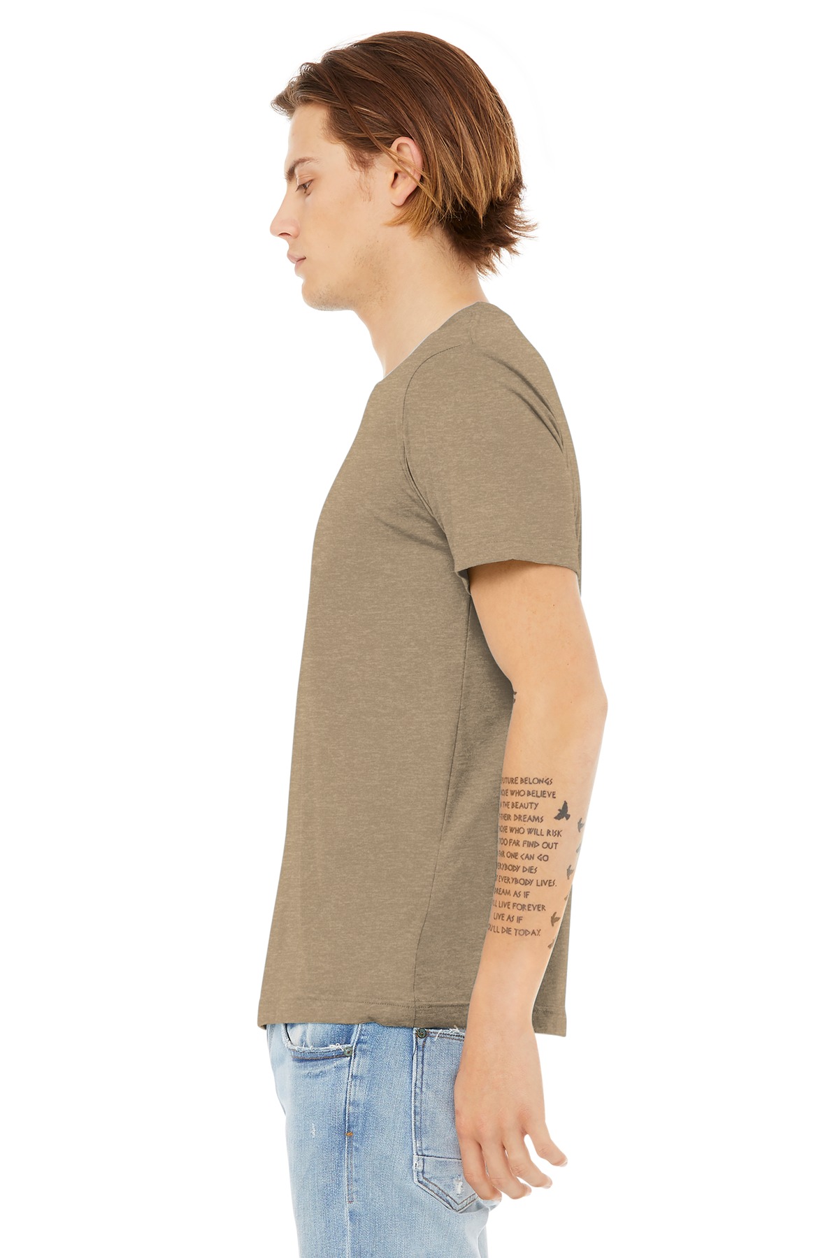 BELLA+CANVAS Unisex Heather CVC Short Sleeve Tee. BC3001CVC 575