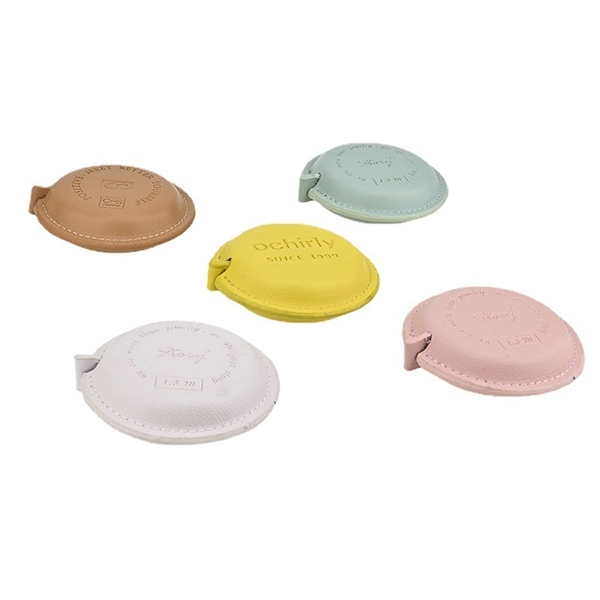 Promotional PU Leather circle Tape Measure 2