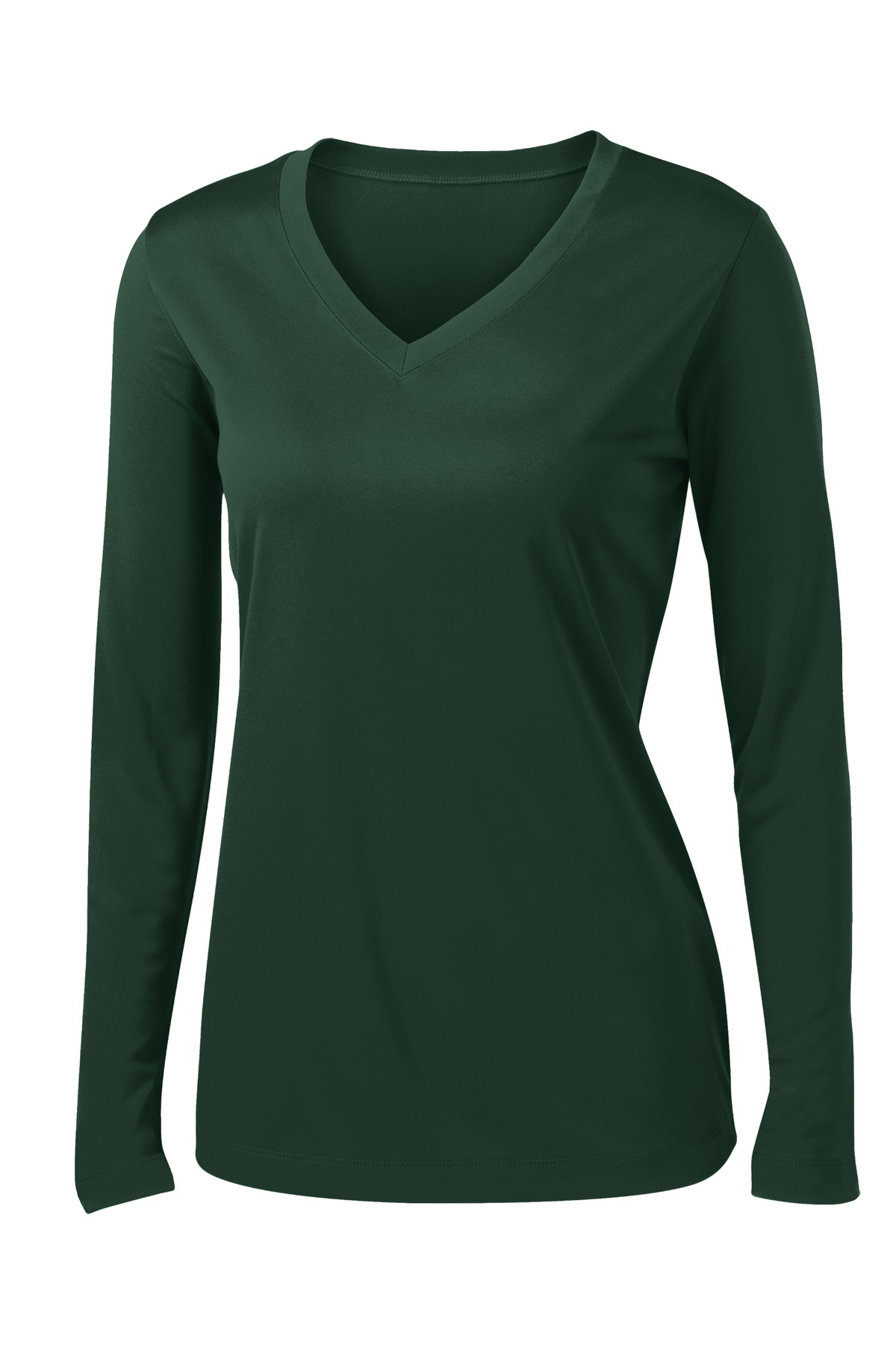 Sport-Tek Women's Long Sleeve PosiCharge Competitor V-Neck Tee. LST353LS 45