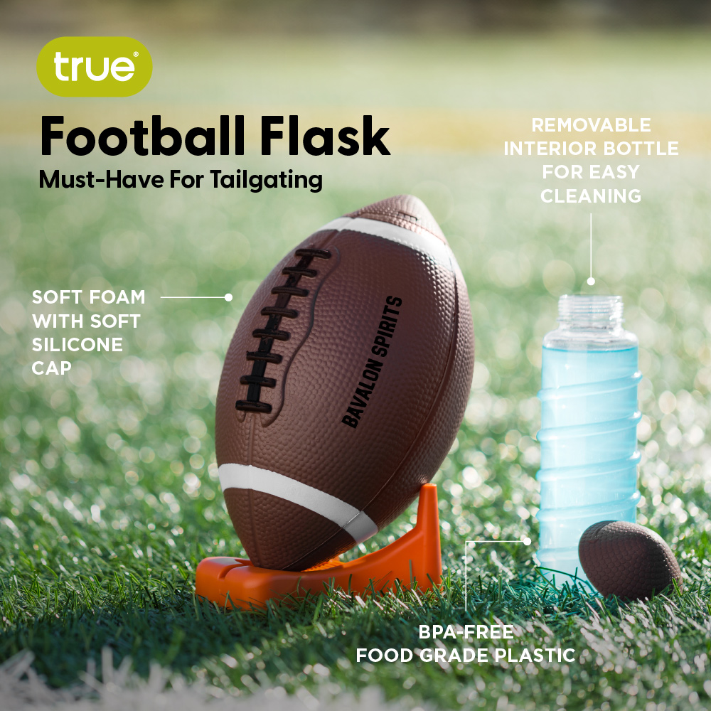 True® Football Flask 4