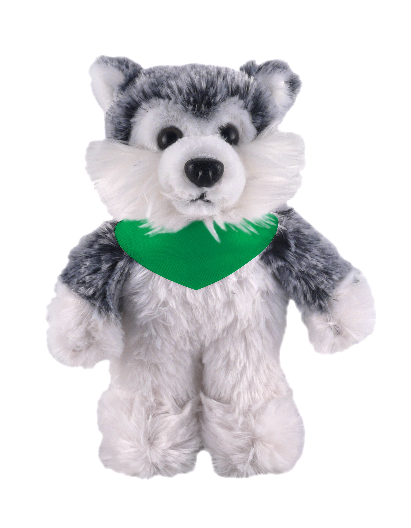 Soft Plush Stuffed Husky with Bandana 4