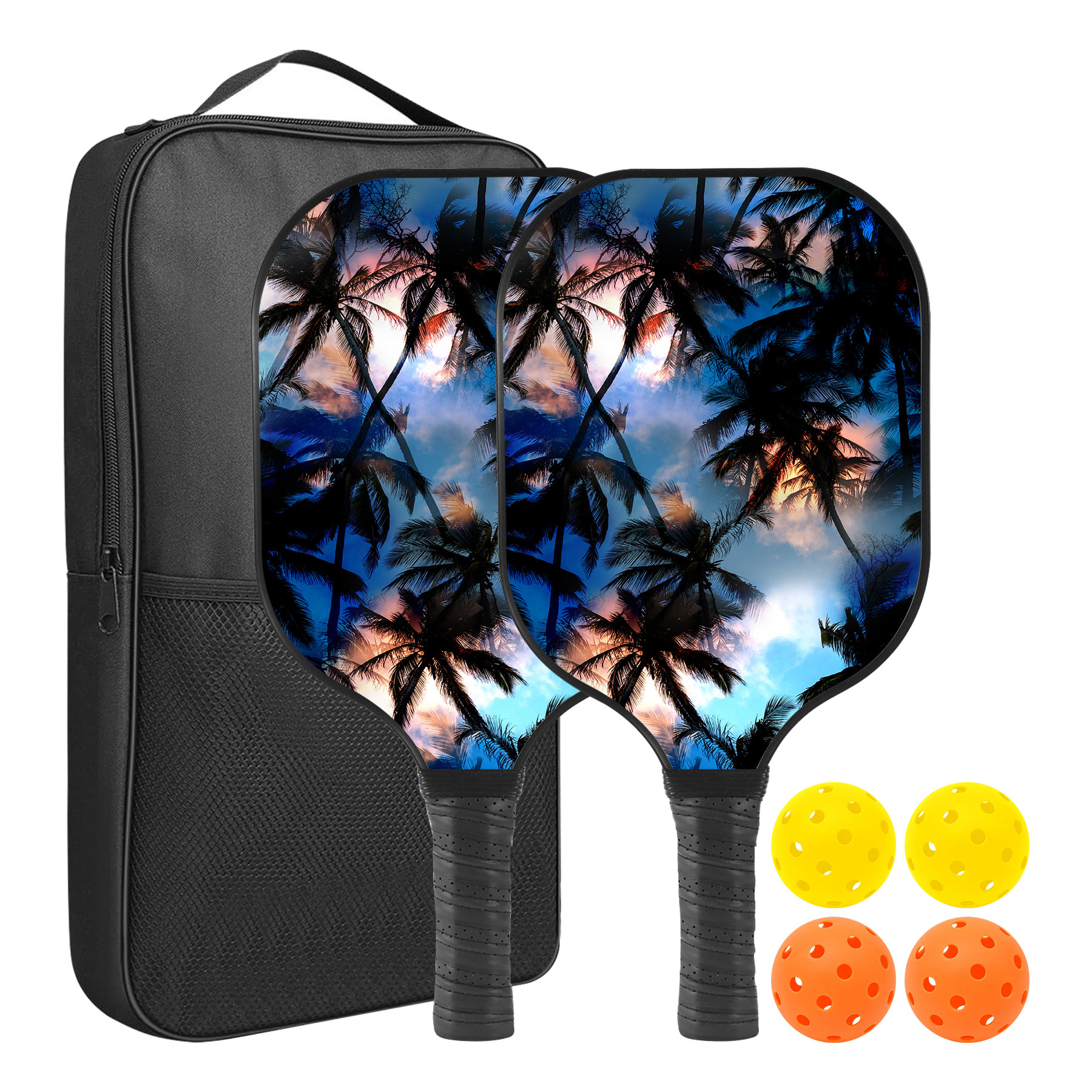 Custom Pickleball Racket Paddle & Ball Set With Carrying Bag 16