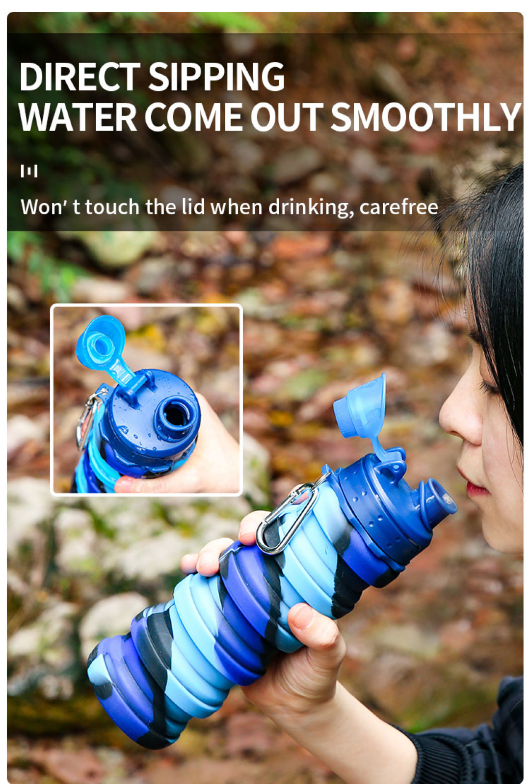 Collapsible Travel Water Bottle 17oz 4