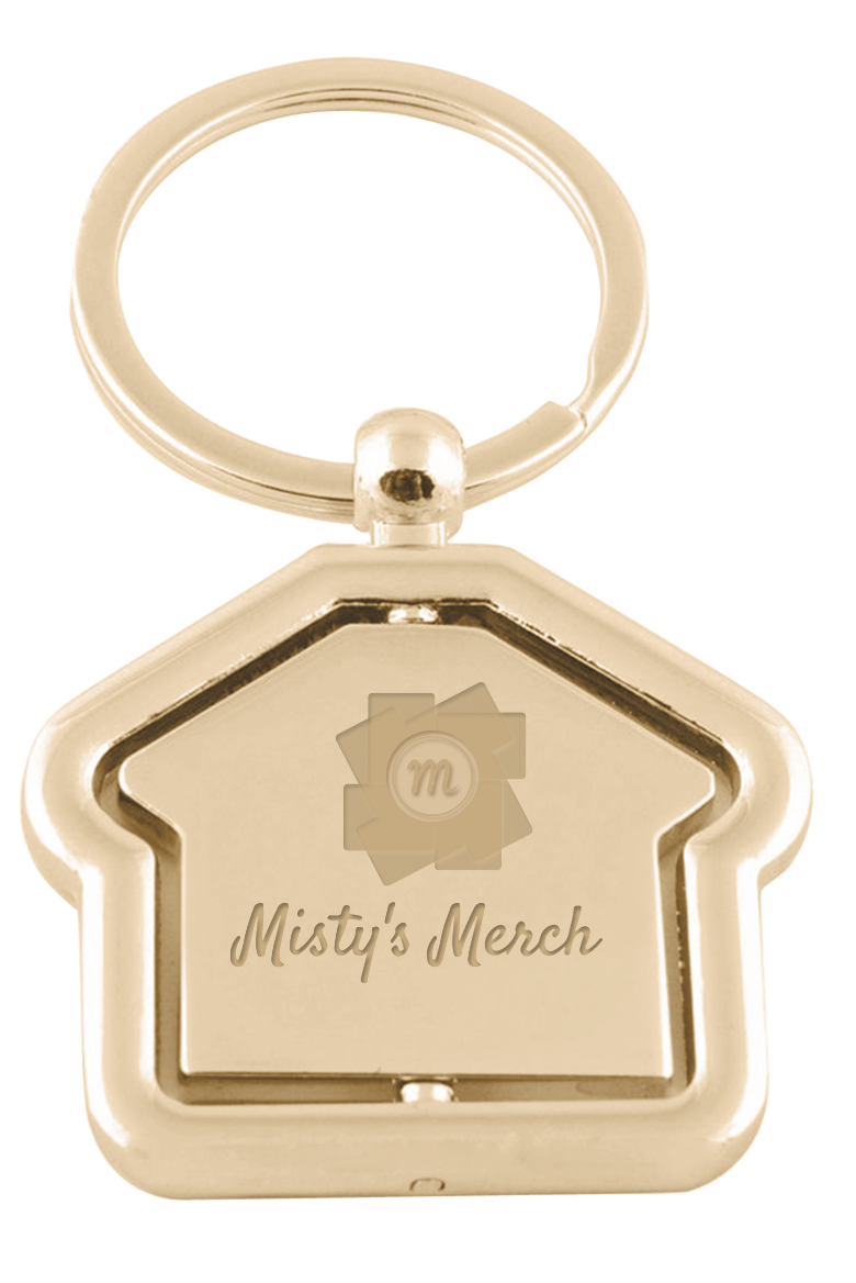 Luxe Silver House Photo Keyring 6
