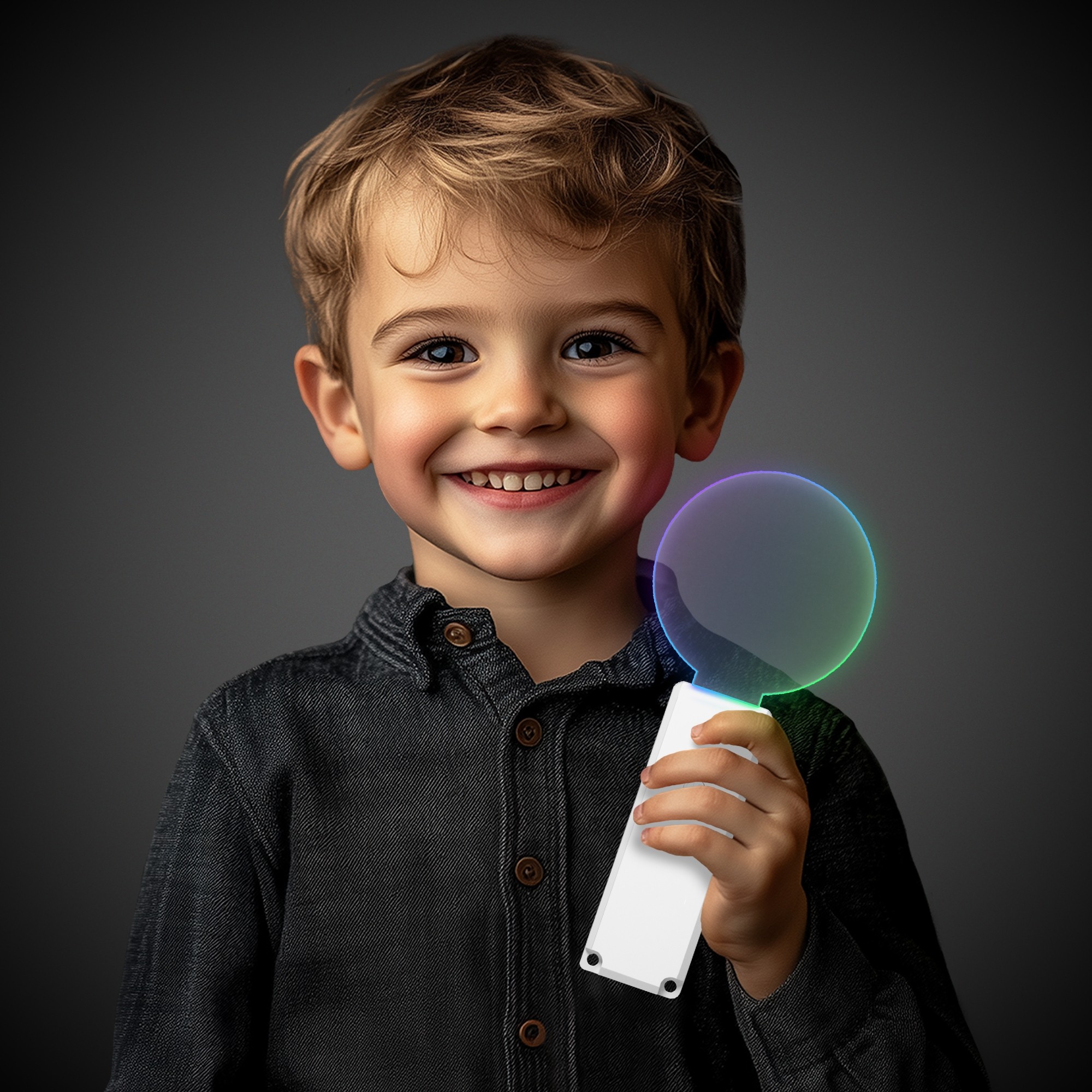 Light Up Clear Circle Wand 5