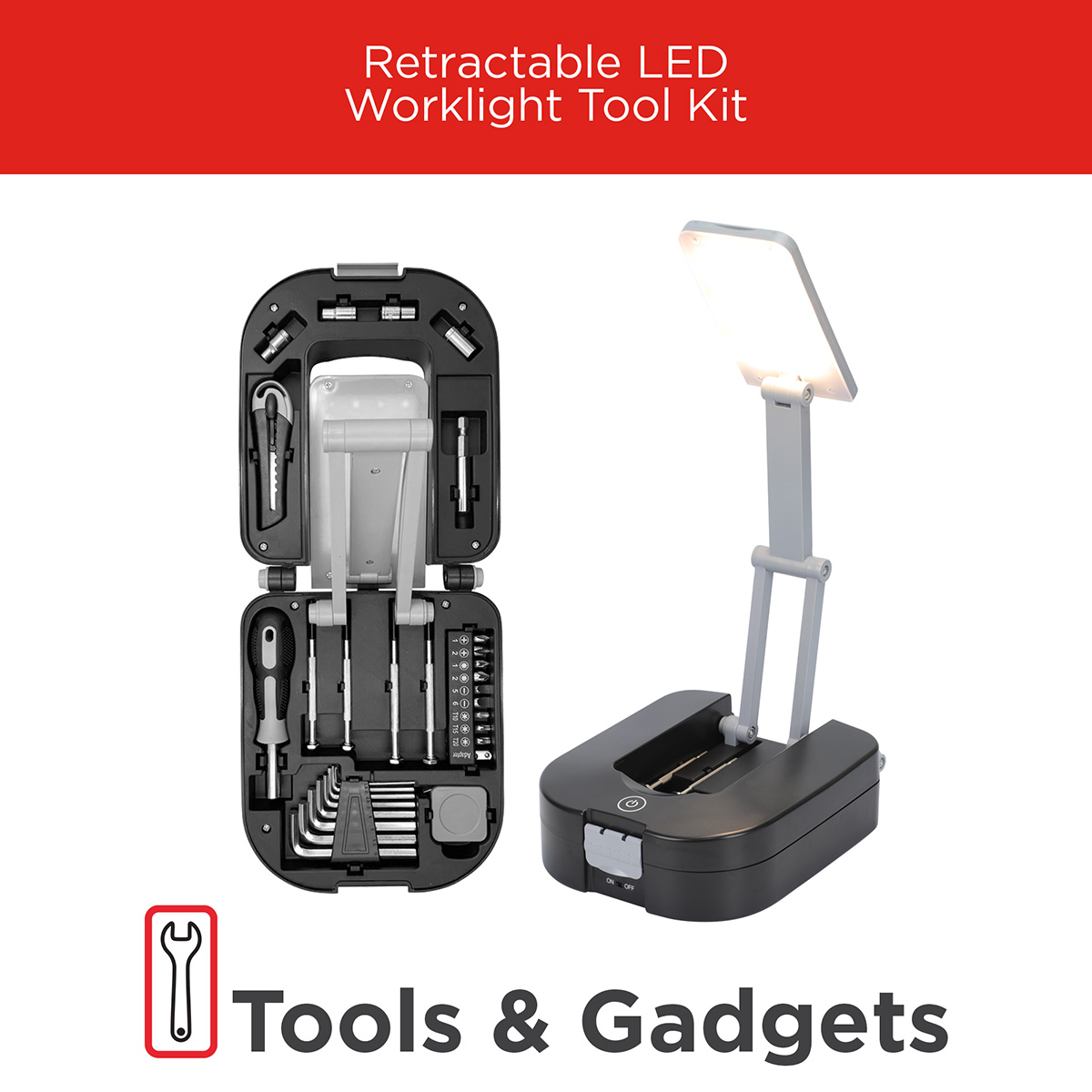 Best Buddy Tools ® Retractable LED Worklight Tool Kit 10
