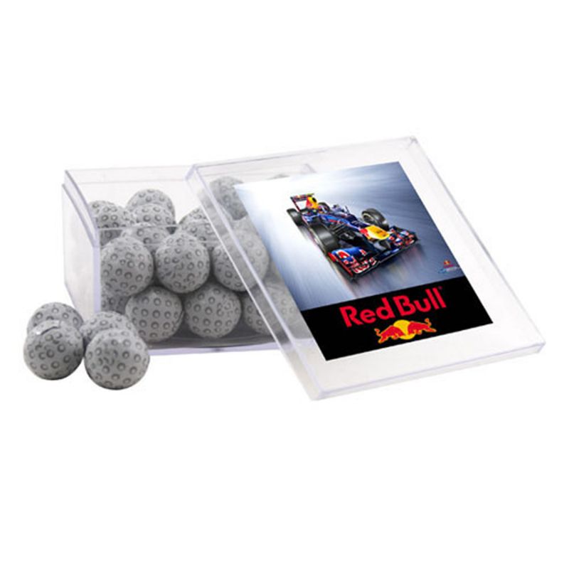 Acrylic Box with Chocolate Golf Balls 1