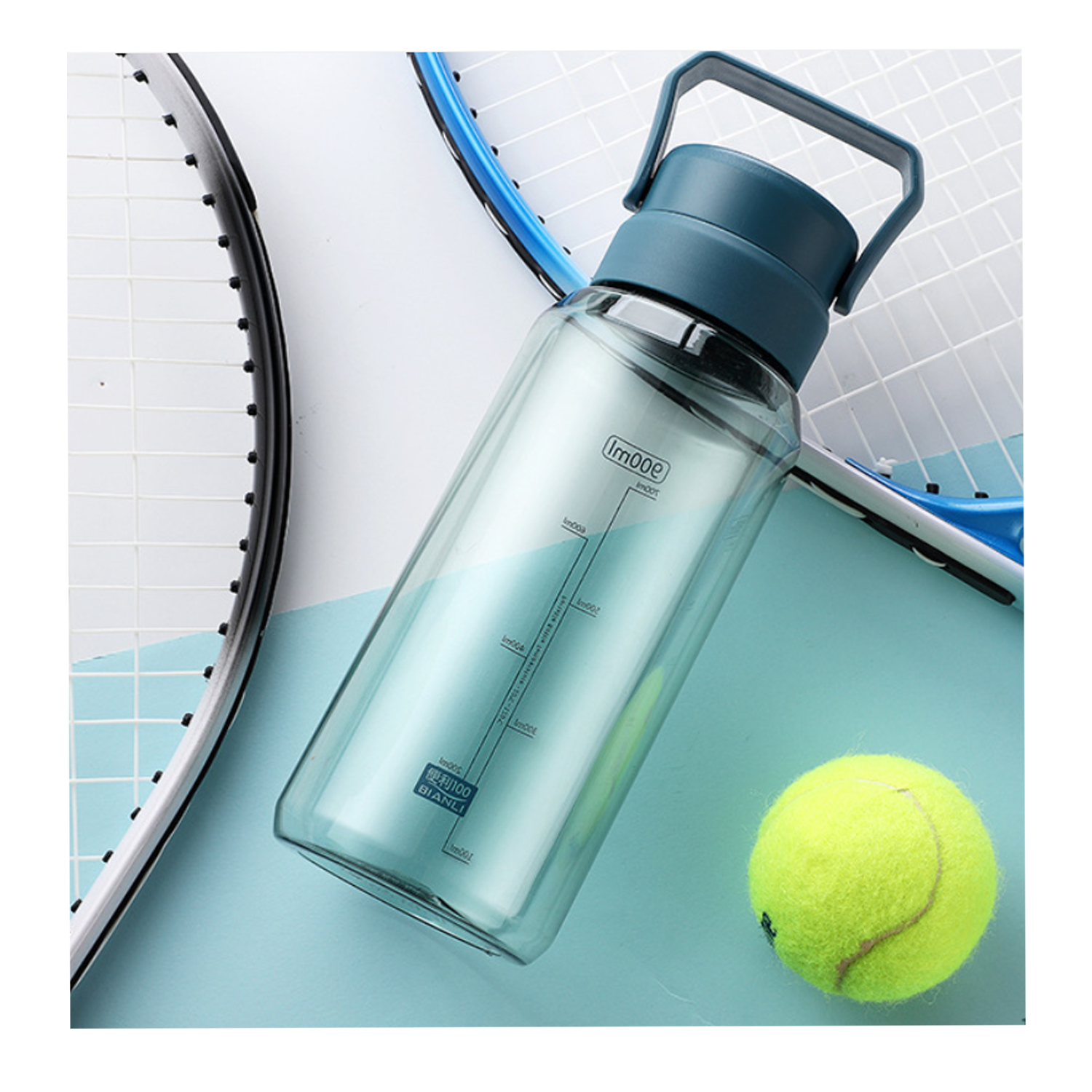 Big Apacity Plastic And Portable Frosted Water Bottle 4