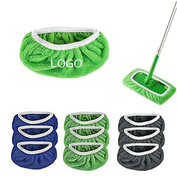 Coral Fleece Mop Pads - Reusable Cleaning Cloths 4