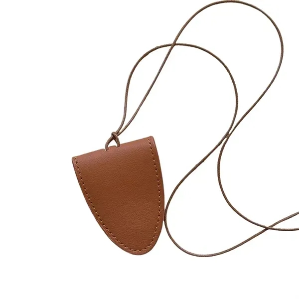 PU Leather Magnetic Sunglasses Holder - Neck Hanging Design 2