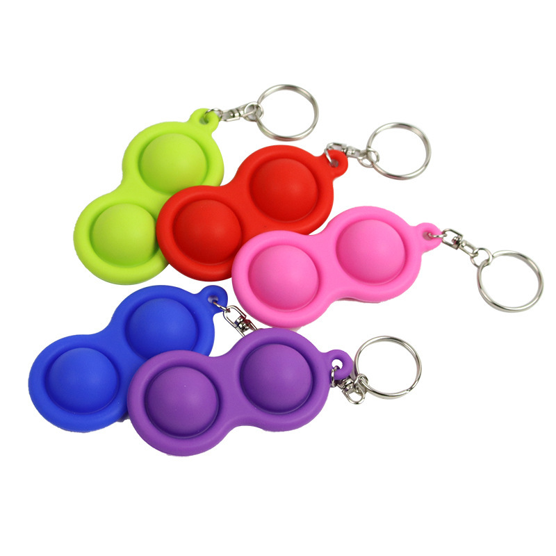 Bubbles Push Silicone Keychain 1