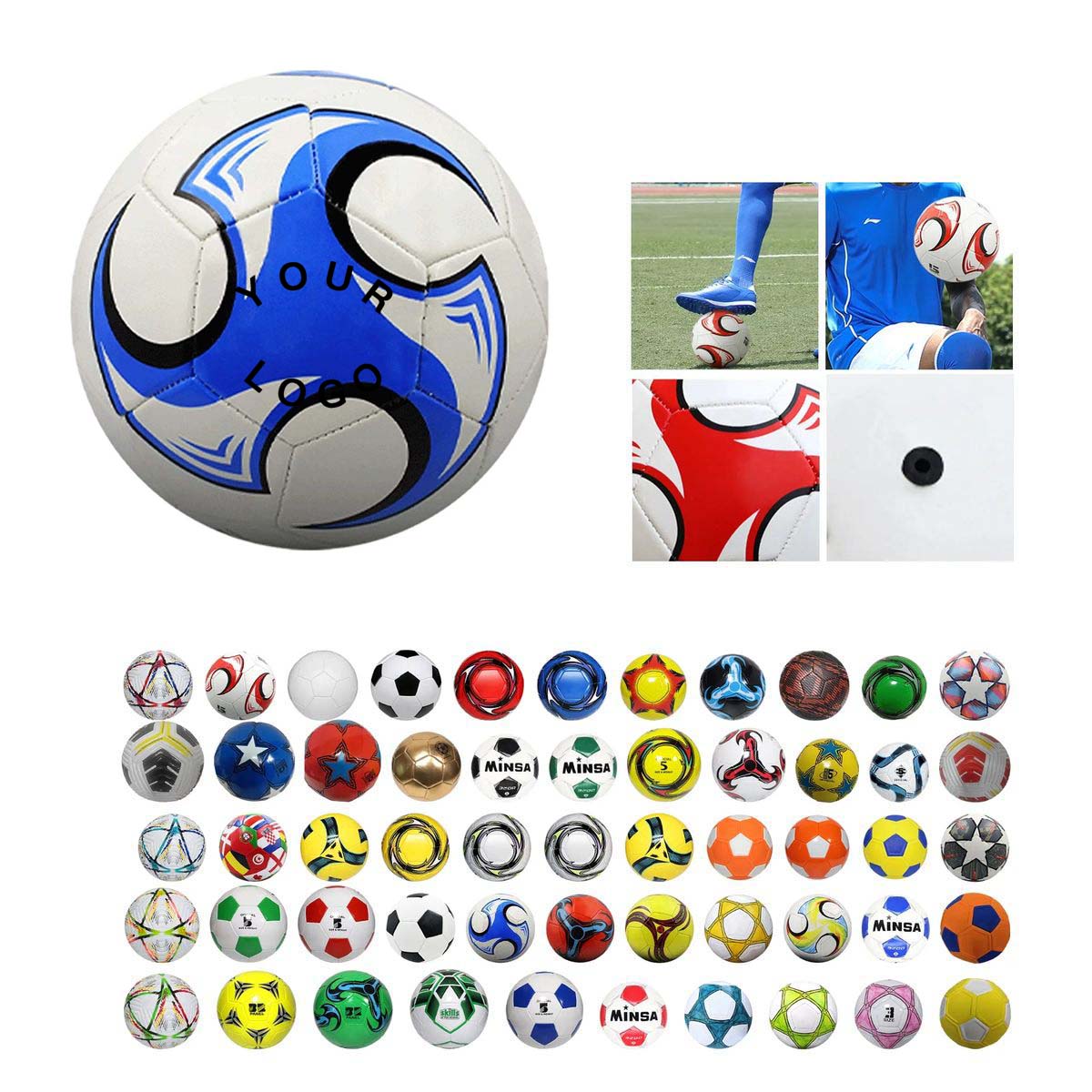 Professional Soccer Ball with Grip and Bounce Control 6