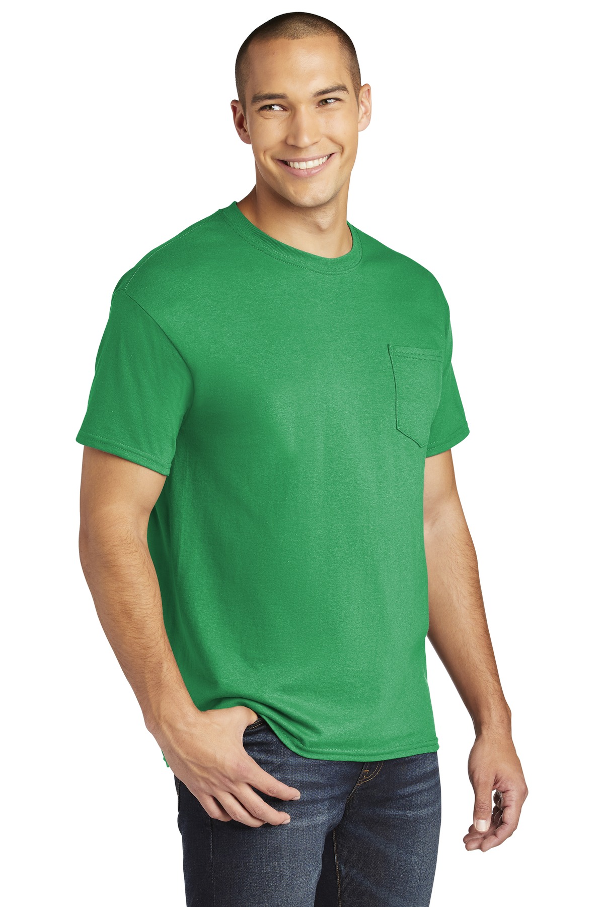 Gildan Heavy Cotton 100% Cotton Pocket T-Shirt. 5300 4