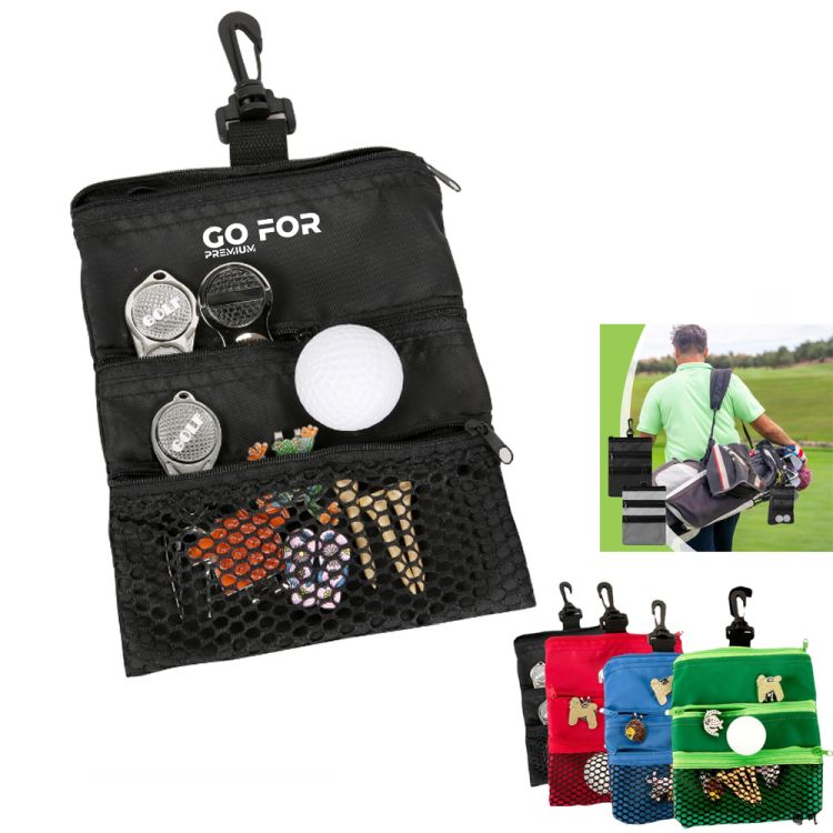 Portable Golf Ball Bag with Buckle 1